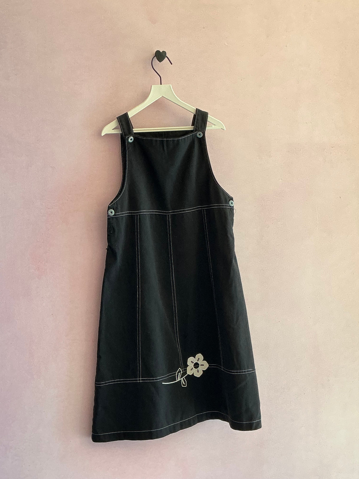 vintage French Un Deux Trois 90s contrast stitch Dress / 8