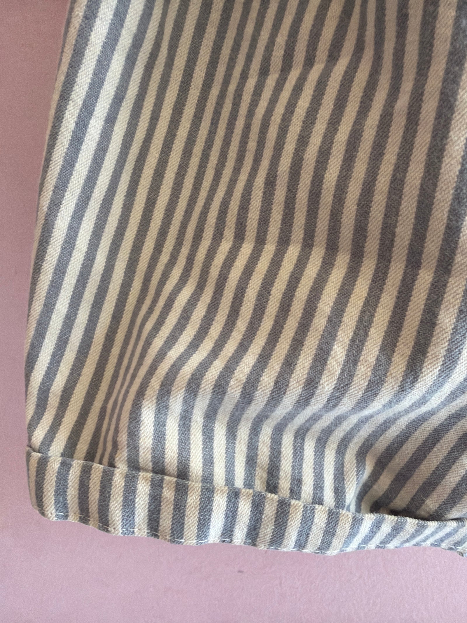 vintage Blue Gray Stripe Shorts / 2T