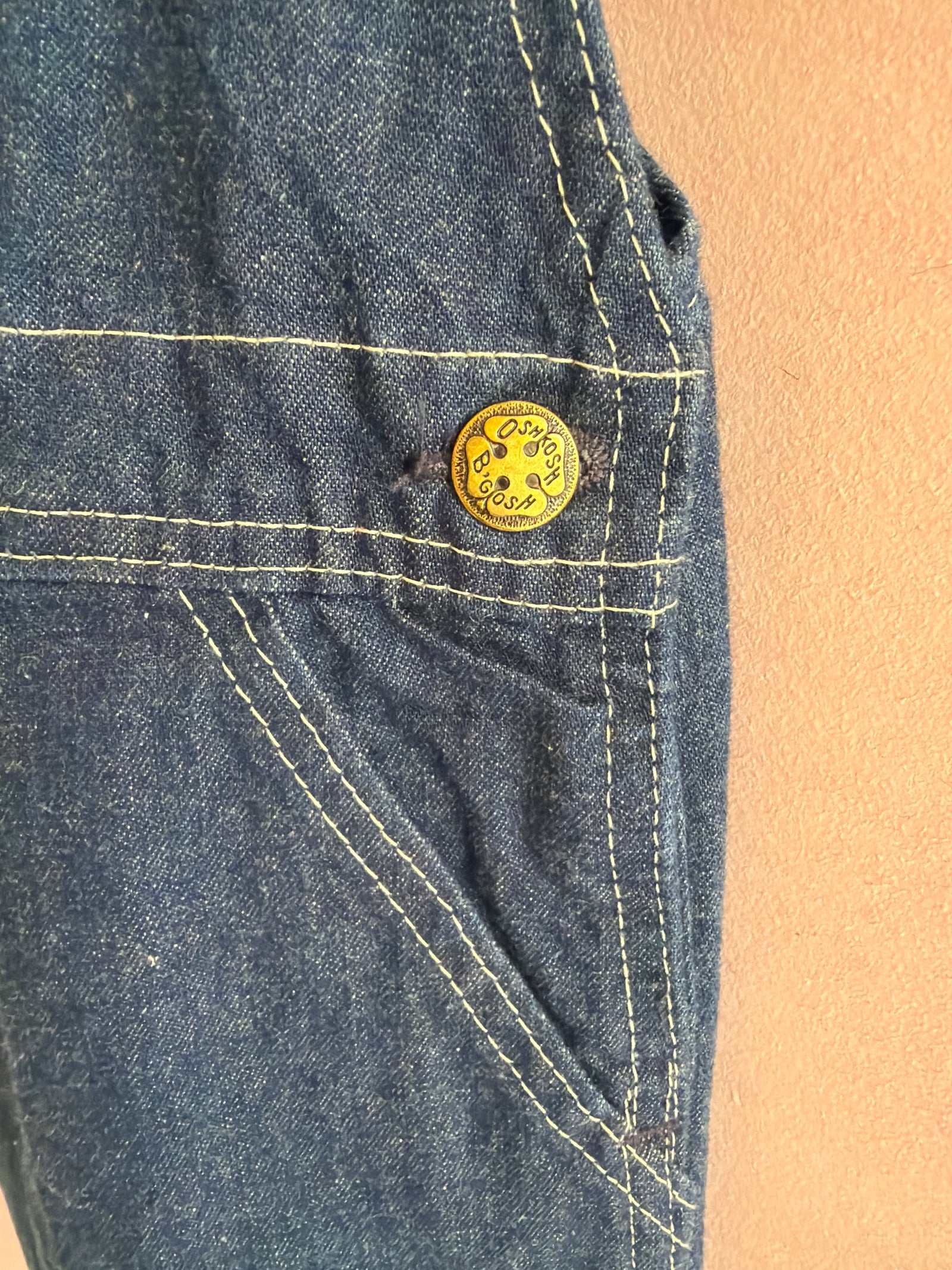 vintage 80s OshKosh B'gosh Dark Blue overalls / 6