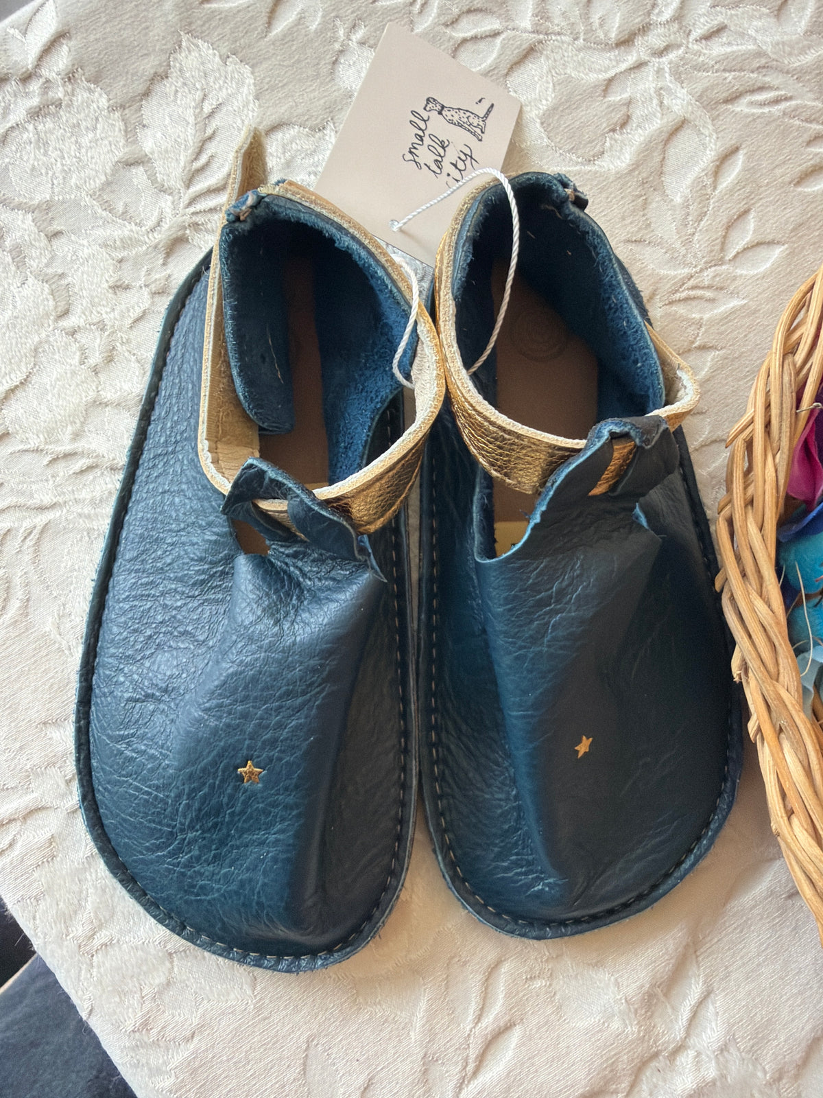 Softstar child classic Navy Leather House Shoes / 11