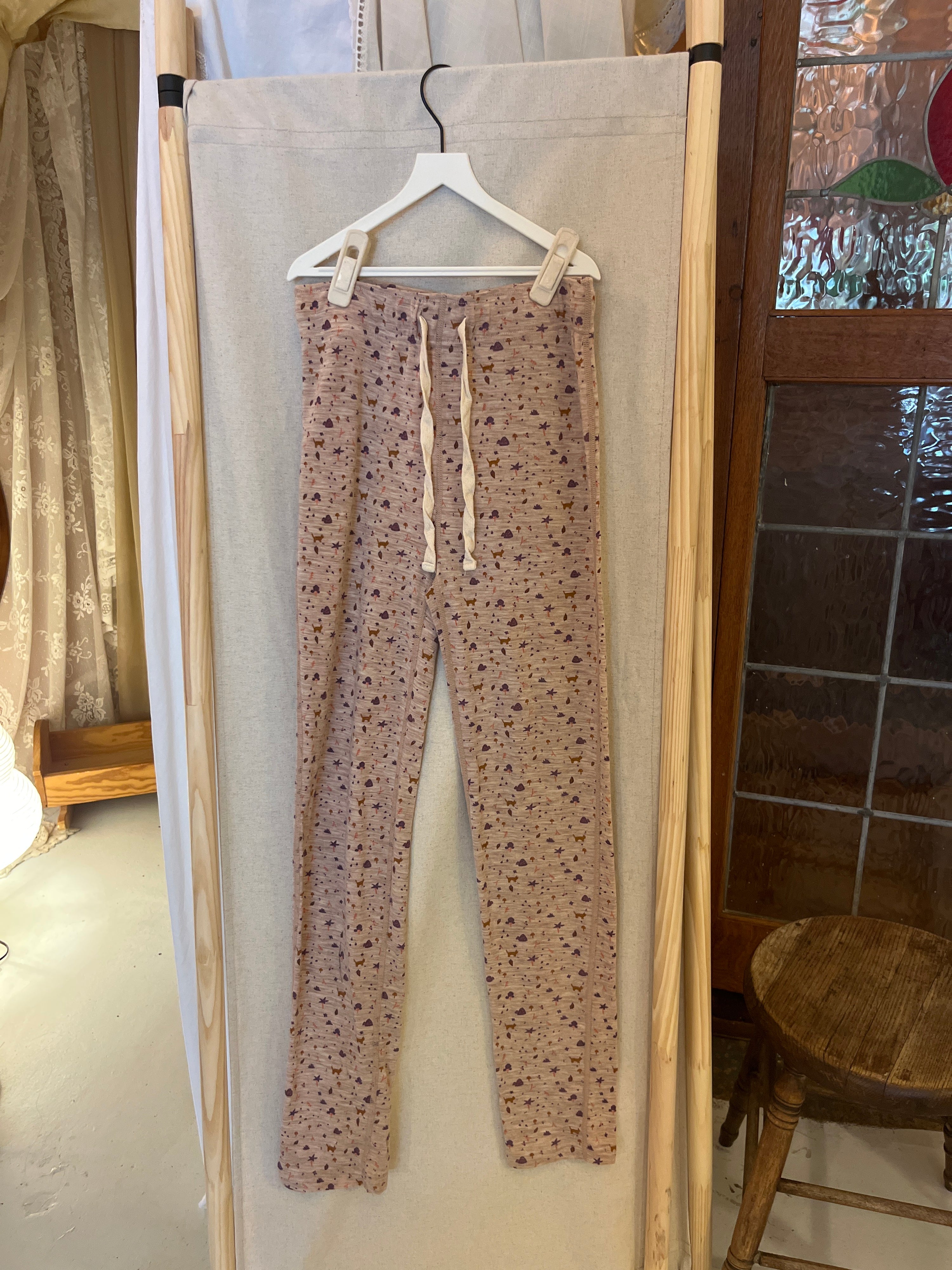 Hello, Night ! Mushroom Forest Merino Wool Pants / 6