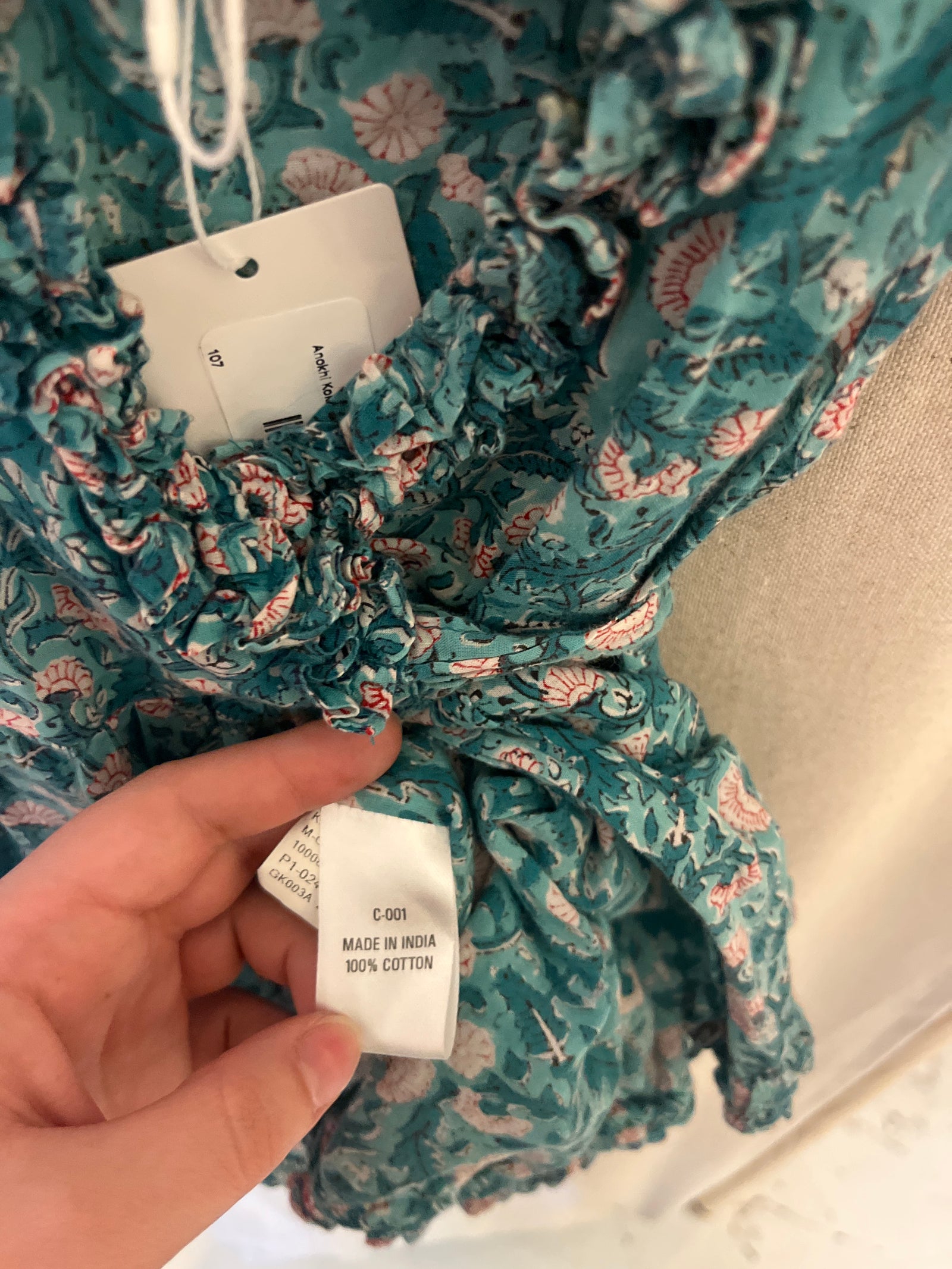 Anokhi Koki paisley Dress / 12 months