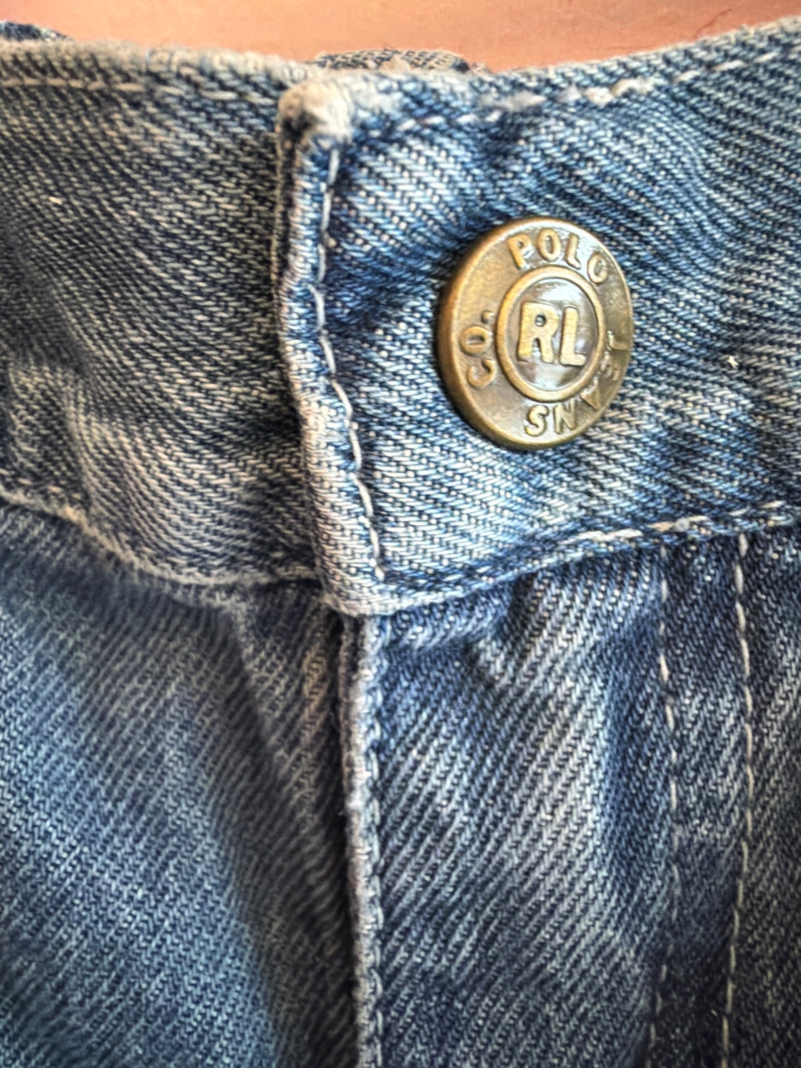 Polo Jeans Co. Ralph Lauren Jeans with Knee Patches / 12-18 months