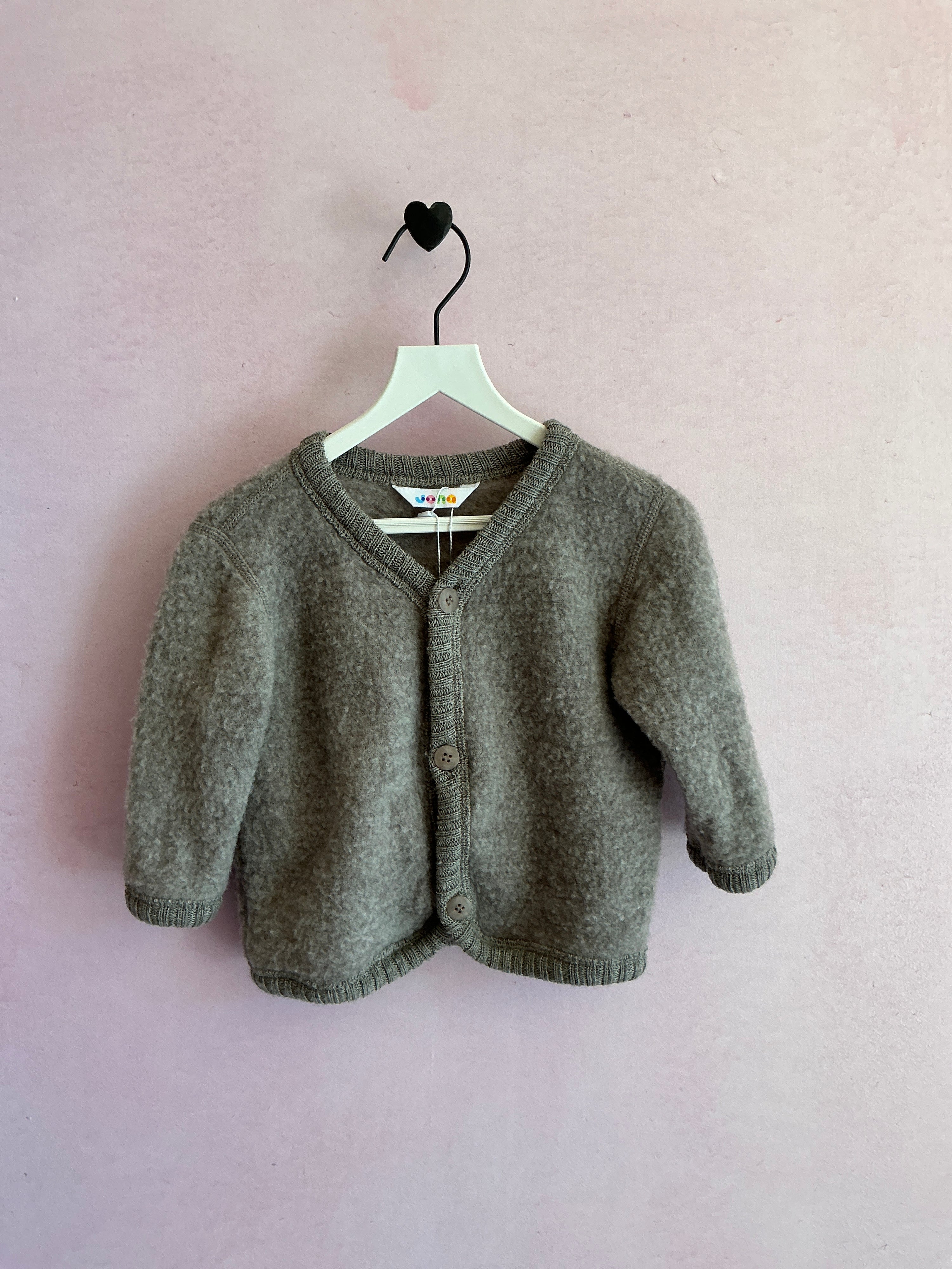 Mama Owl Joha Merino Wool Fleece Jacket - Sesame / 3-6 months
