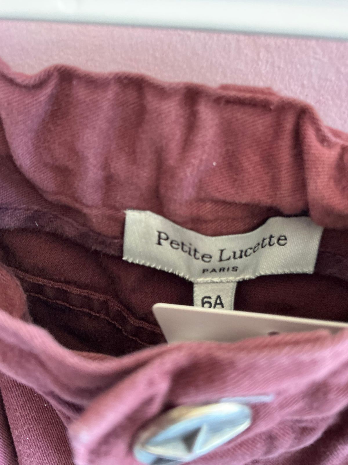 Petit Lucette Paris Burgundy Pants / 6