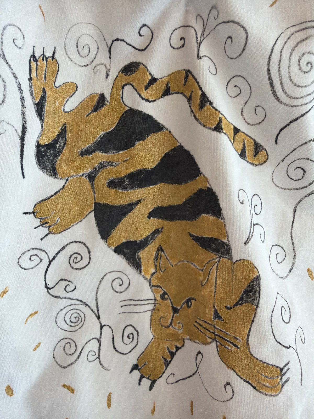 Hand-Painted Tiger OFAK Dancewear / 4-6