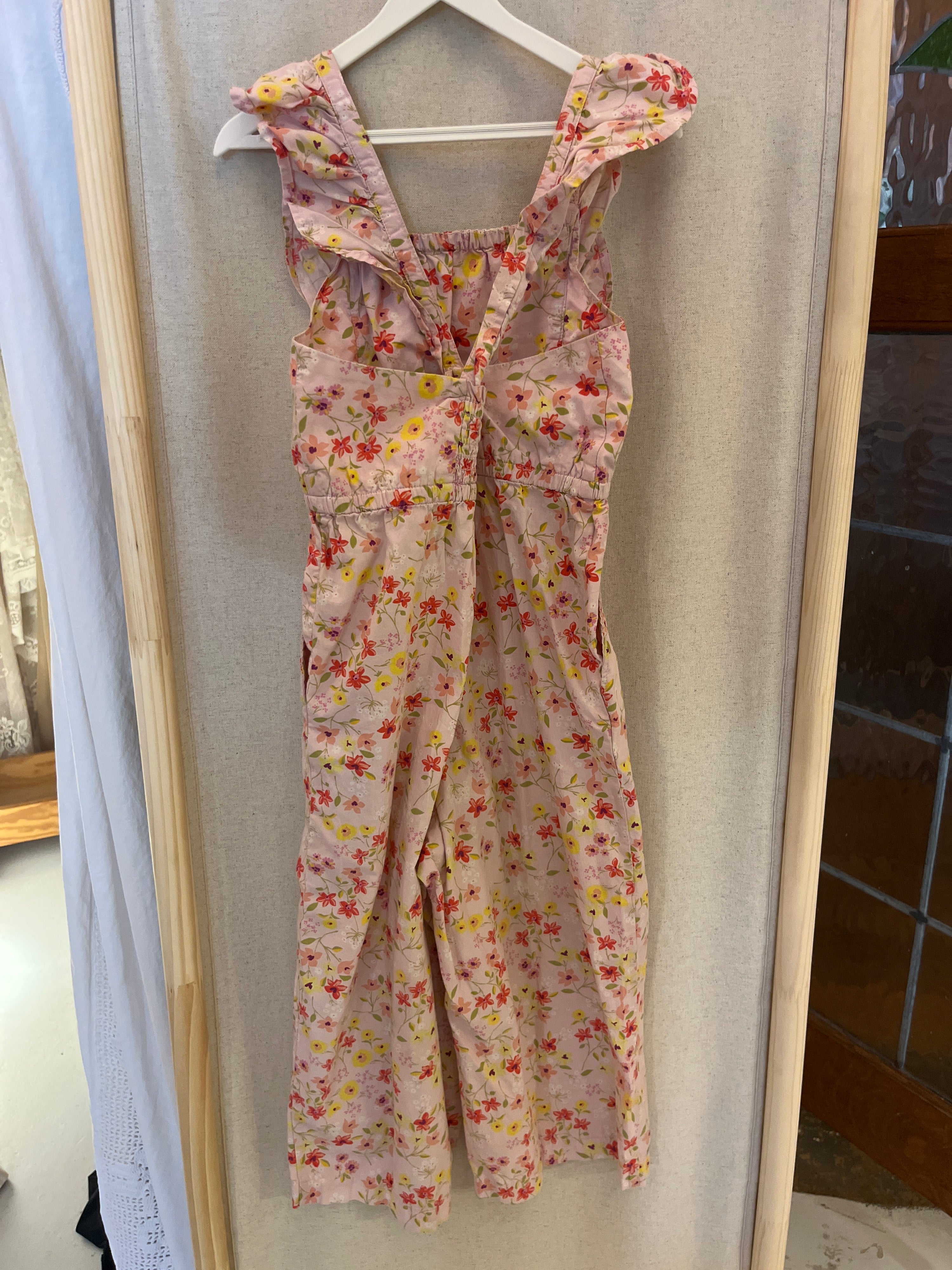 Tea Pink Floral print Playsuit / 6