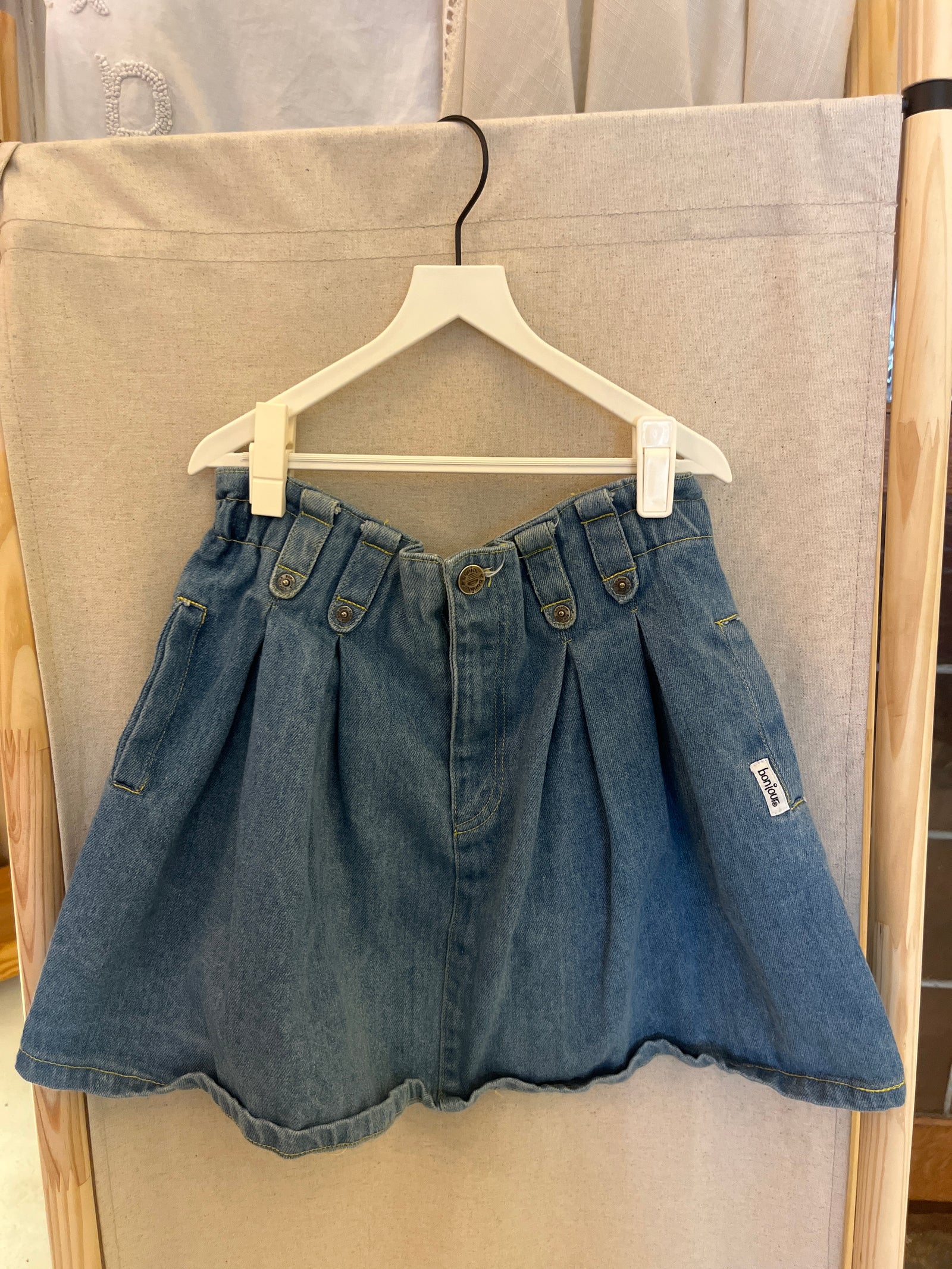 vintage french denim skirt / 6