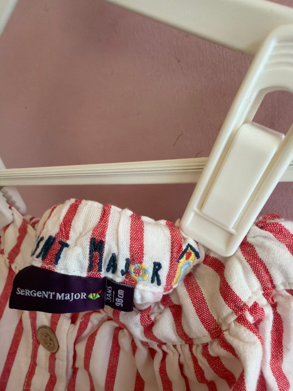 Sergent Major Red and White 'a la plage' Skirt / 3