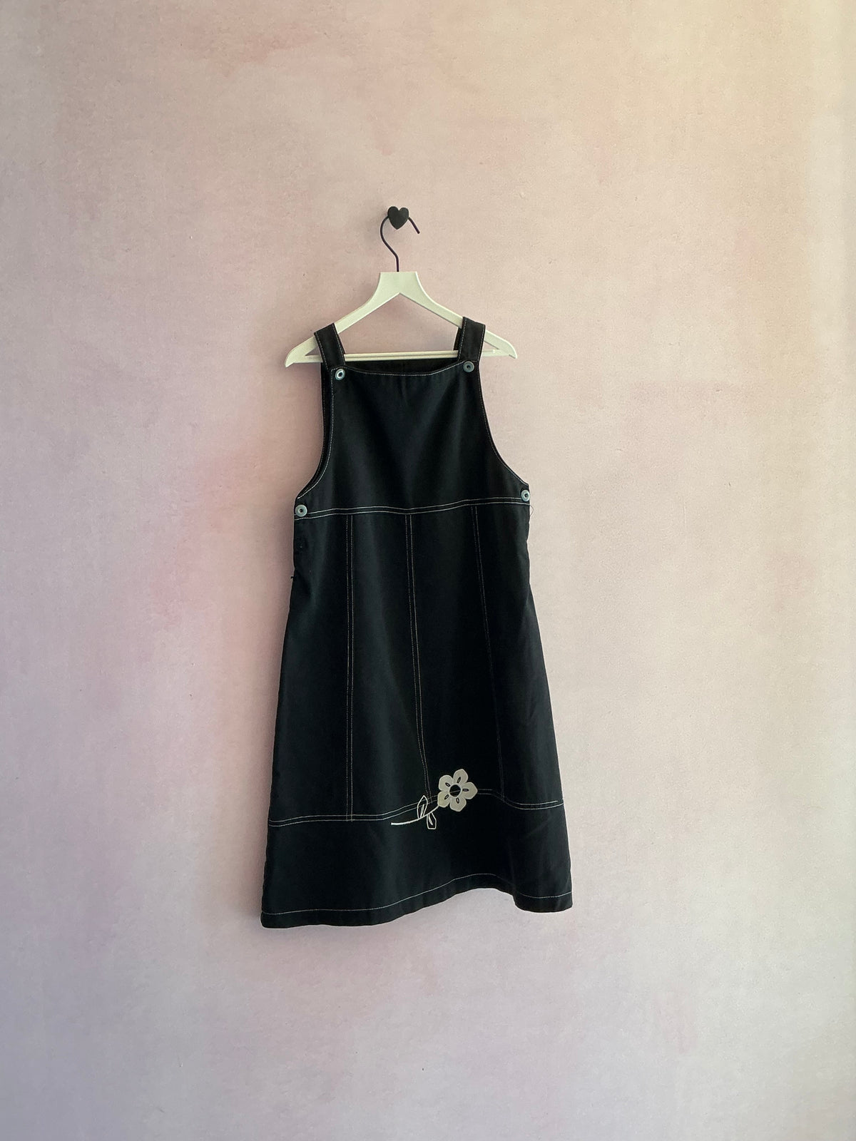 vintage French Un Deux Trois 90s contrast stitch Dress / 8