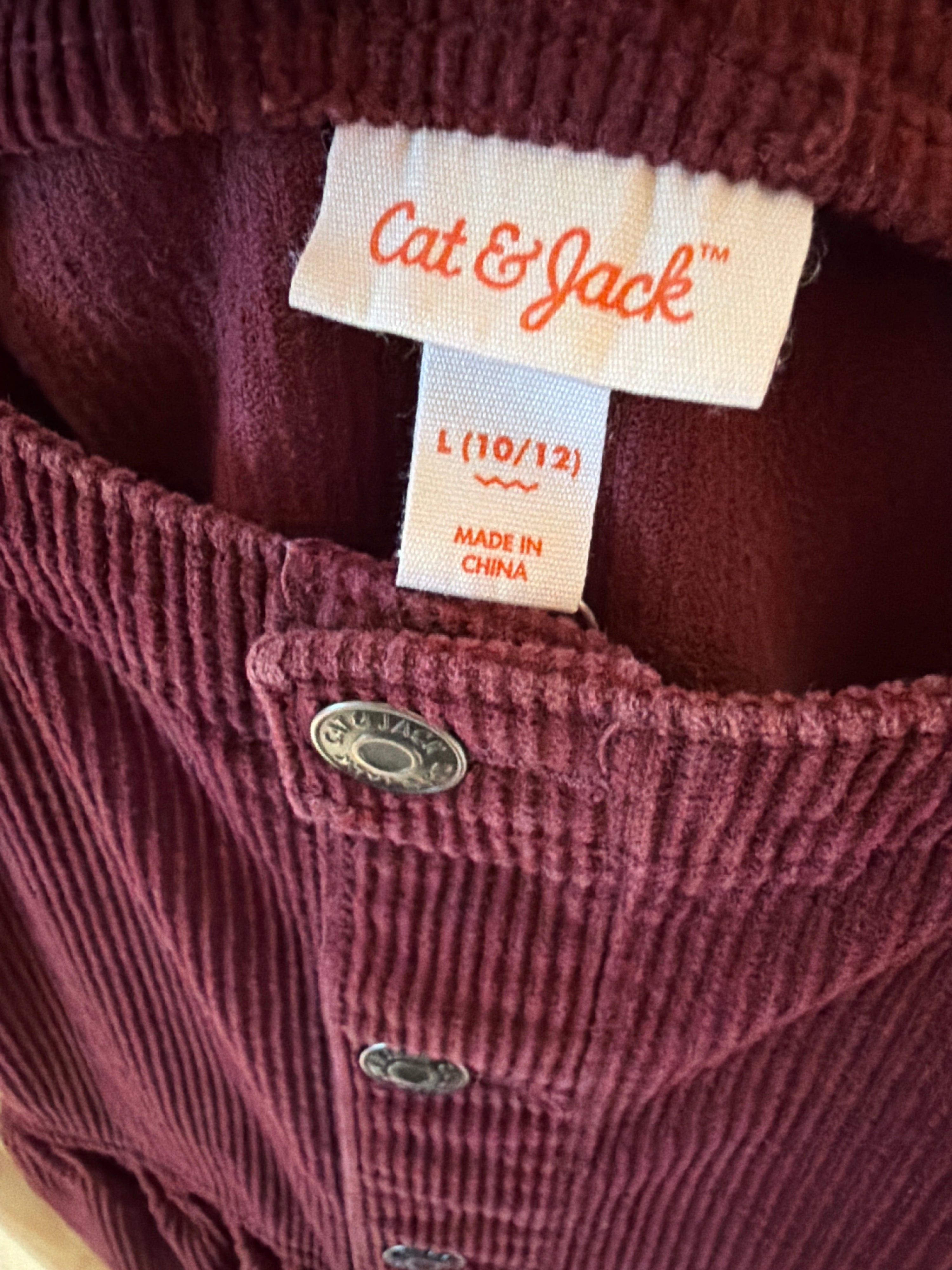 cat and jack burgundy dress Cat & Jack Burgundy Tiered Waffle Dress Youth Girl Sz 4/5 New