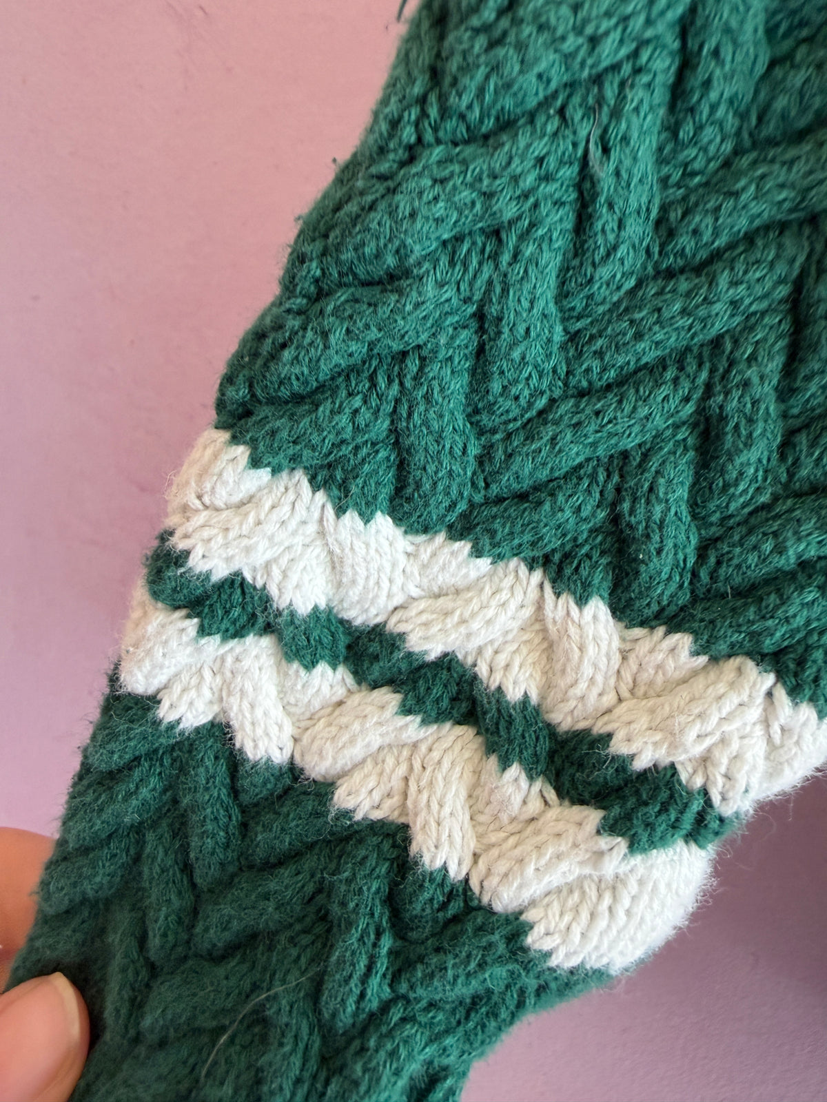 Janie and Jack Emerald with White Stripes Varsity Knit Sweater / 18-24 months