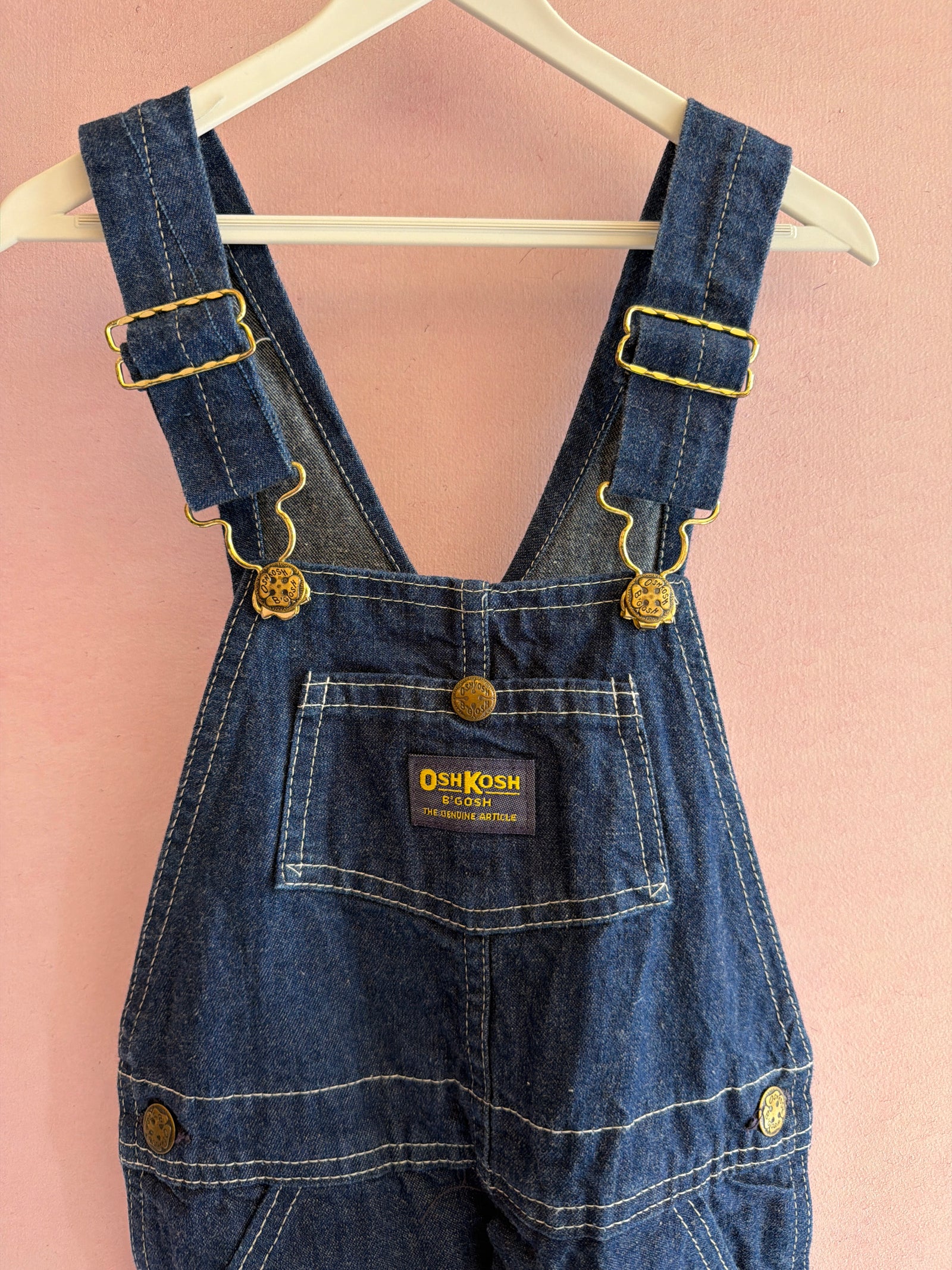 vintage 80s OshKosh B'gosh Dark Blue overalls / 6