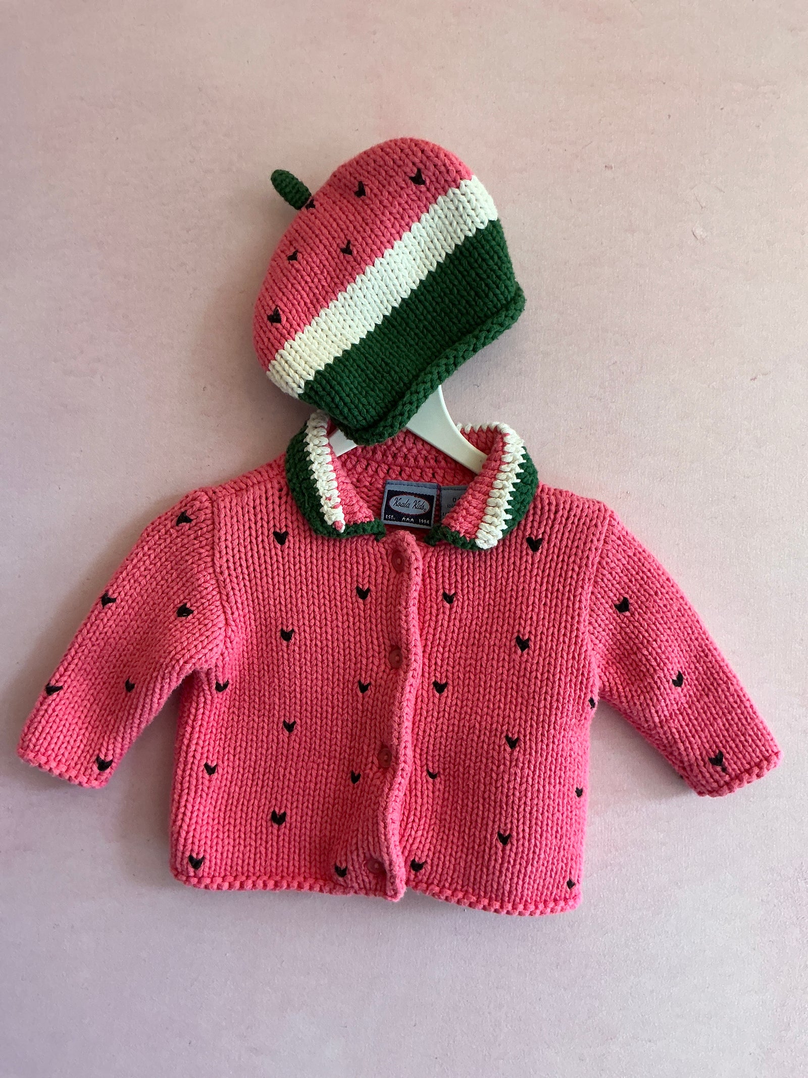 vintage 1994 Watermelon Sweater Set / 0-3 months