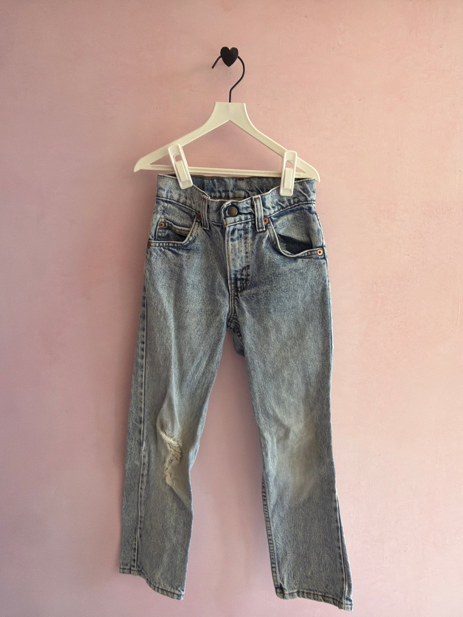 vintage February 1980 Levi's 405 Slim Fit Distressed Jeans / 8