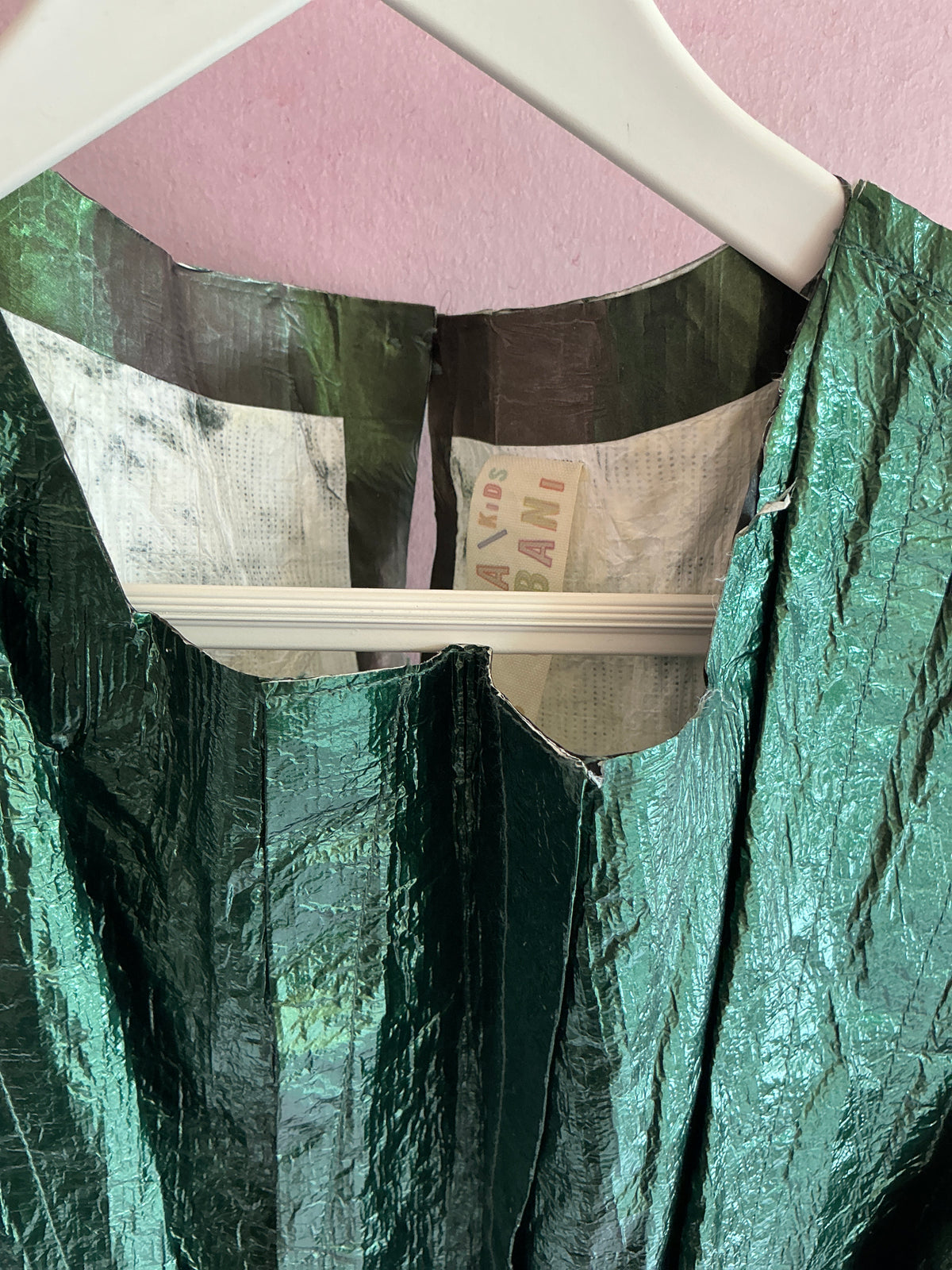 TiA CiBaNi Green Shimmer Dress / 7-8 Years