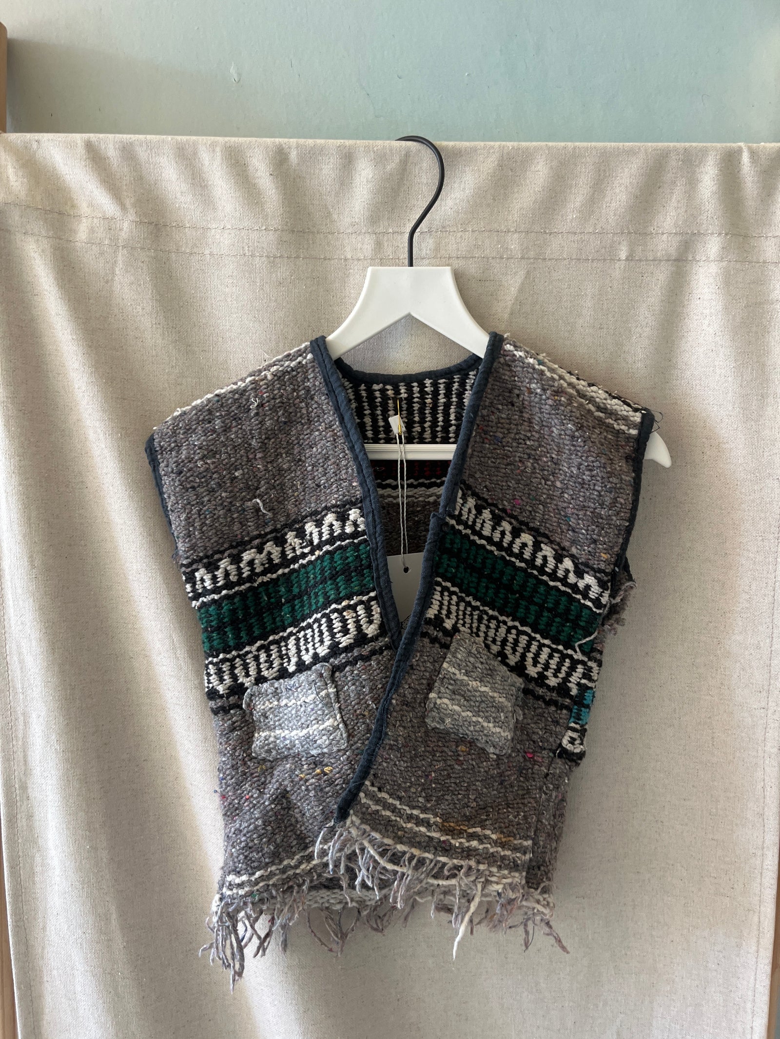 vintage Blanket Vest Vest / 18-24 months (As is)