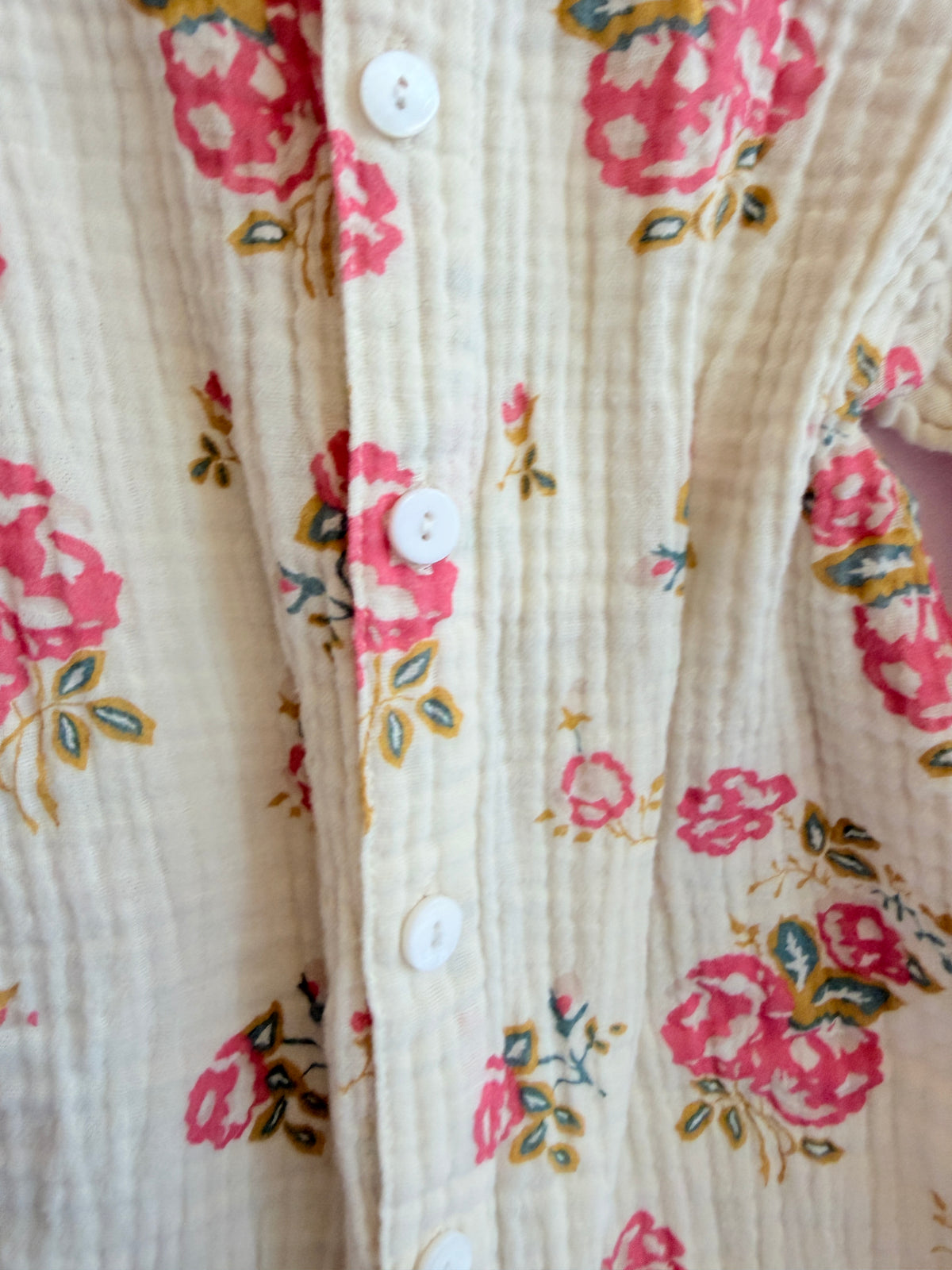 Risu Risu Muslin Floral Romper / 6-12 months