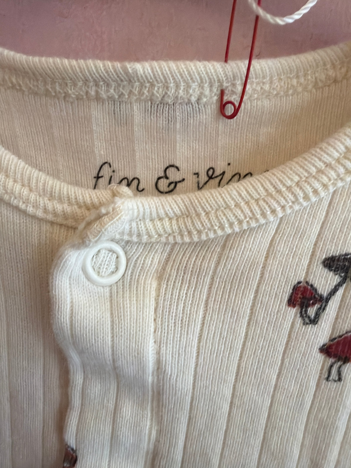 Fin + Vince Mushroom Romper / 4-5 (play condition)