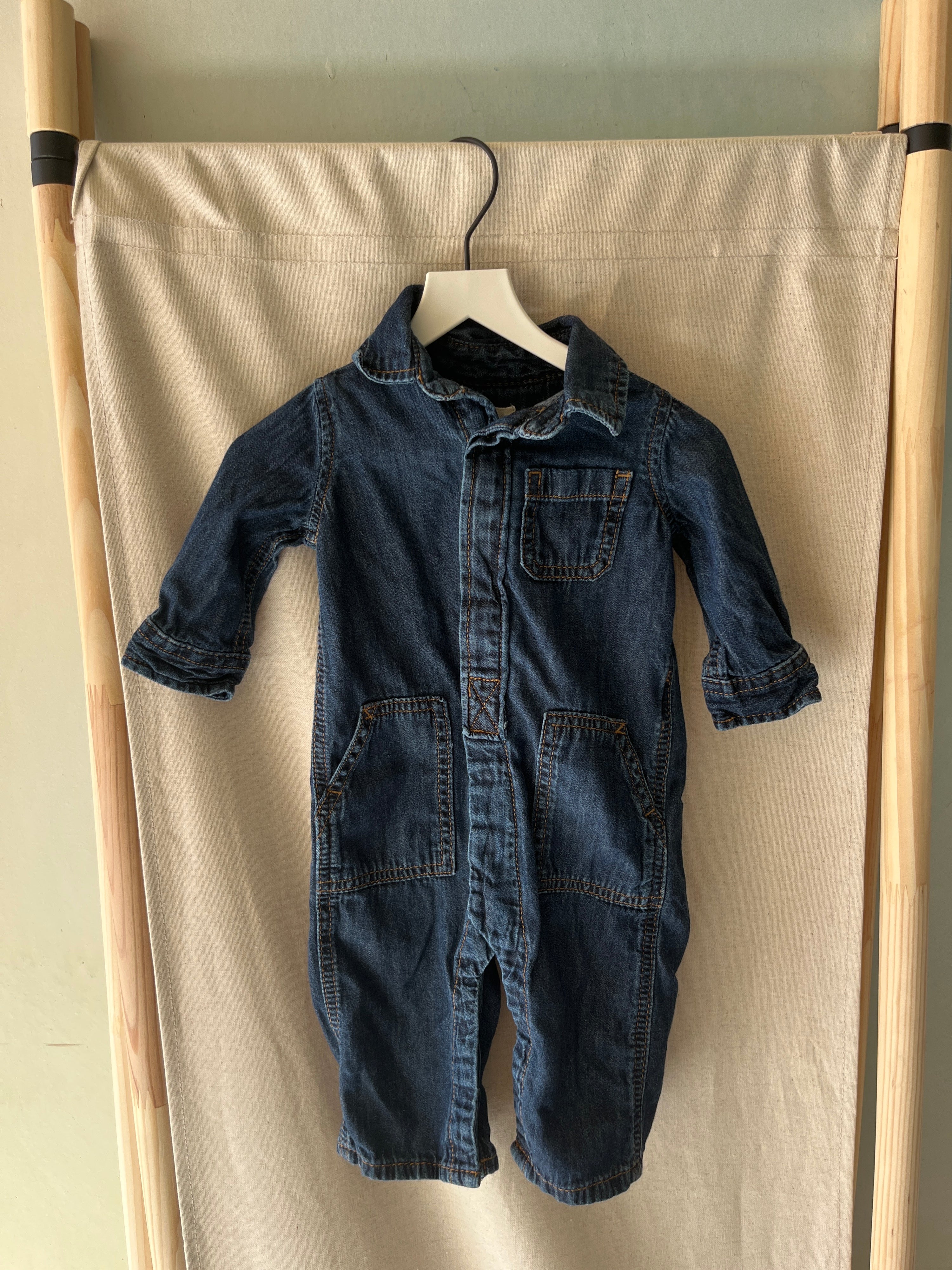 Baby Gap Blue Jumpsuit / 3-6 months