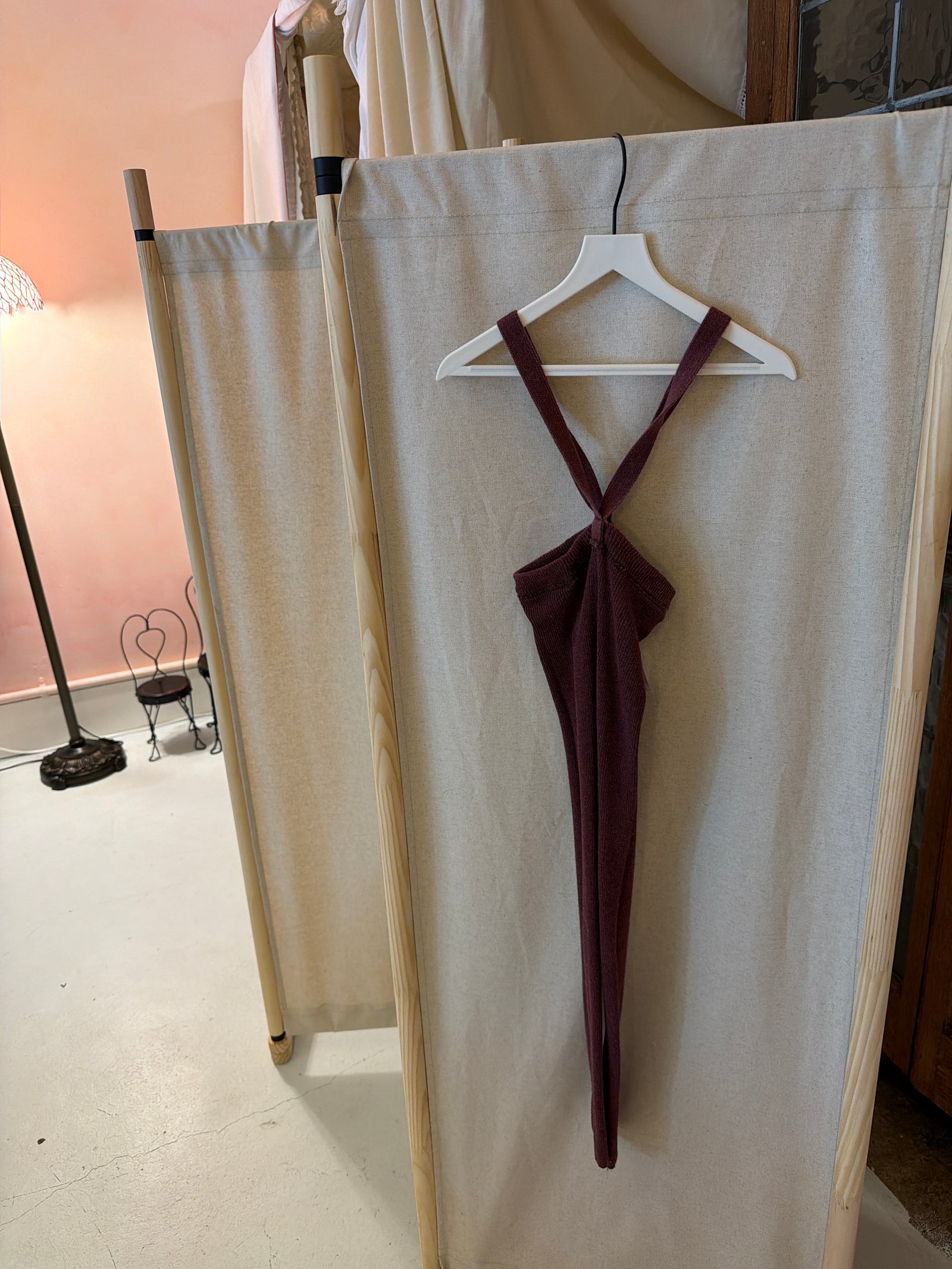 Burgundy Layer Bib / 5T 100% cotton