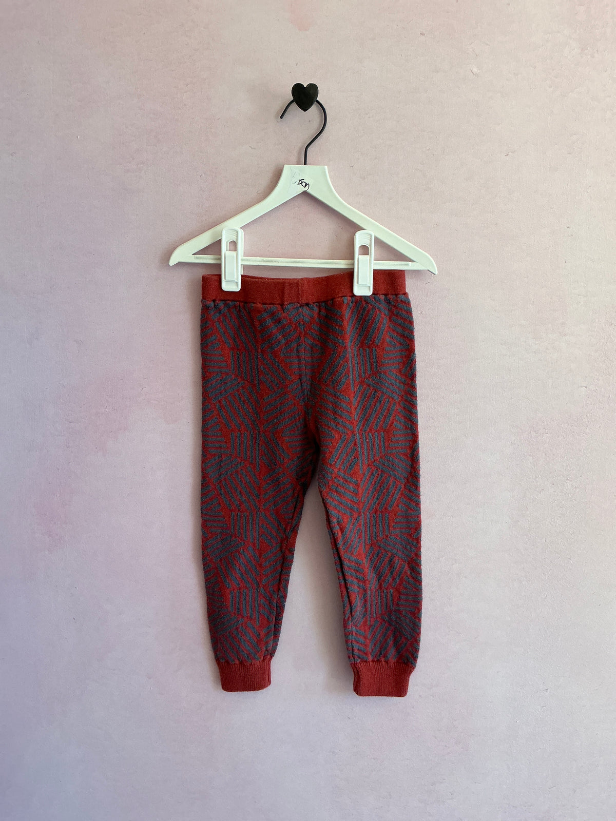 micael greg kids Rust Blue Herringbone pants / 2T