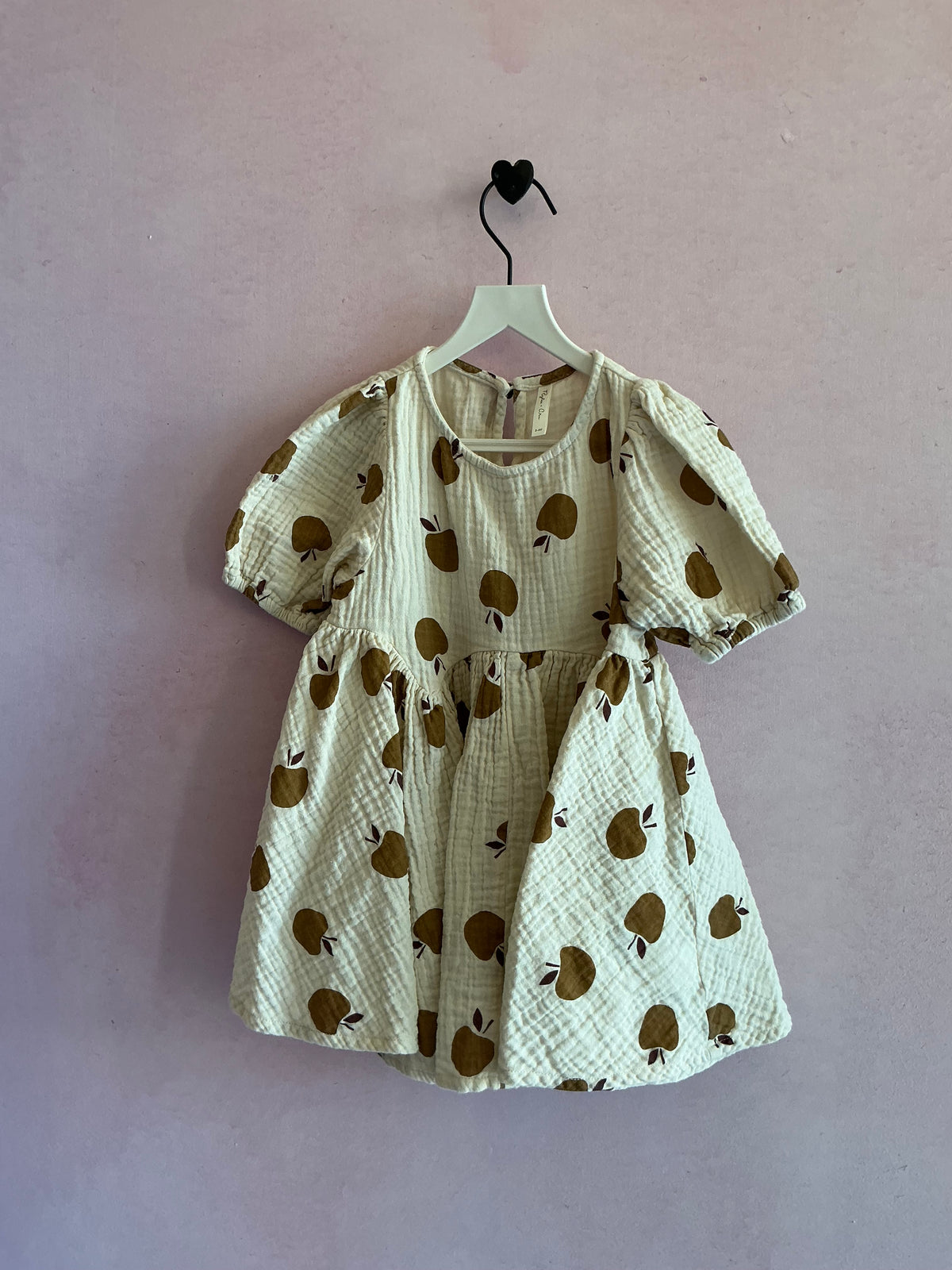 Rylee & Cru block print apples Dress / 2-3 Years