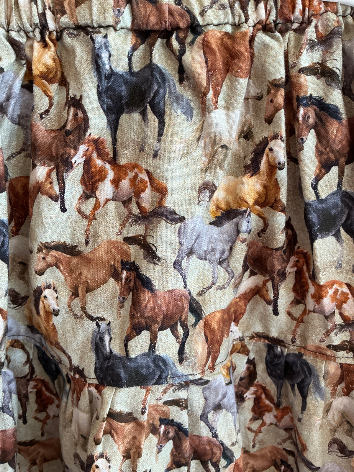 homemade horse print circle Skirt / 6