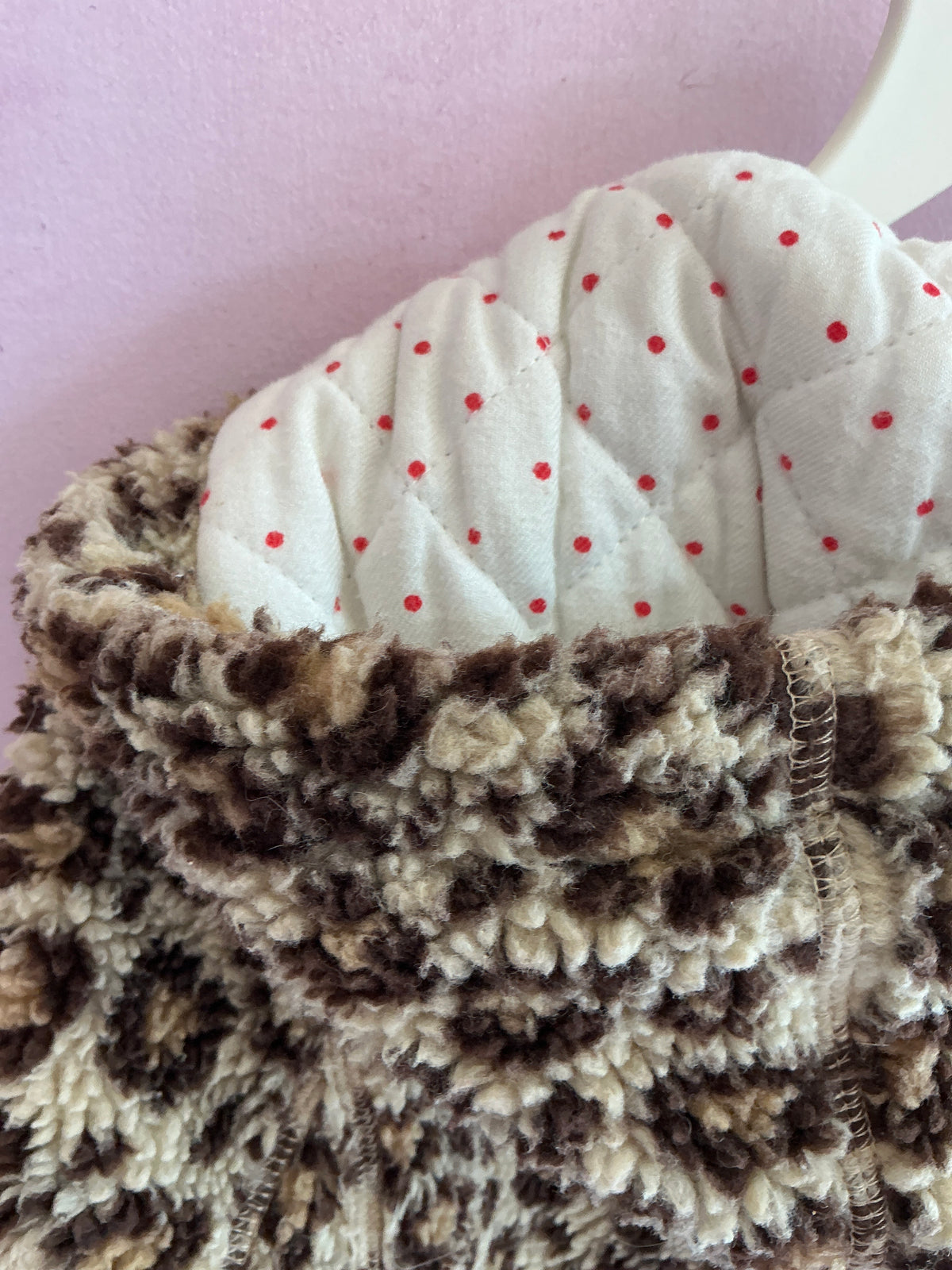 Mini Boden leopard hooded Coat / 11-12 (Washing)