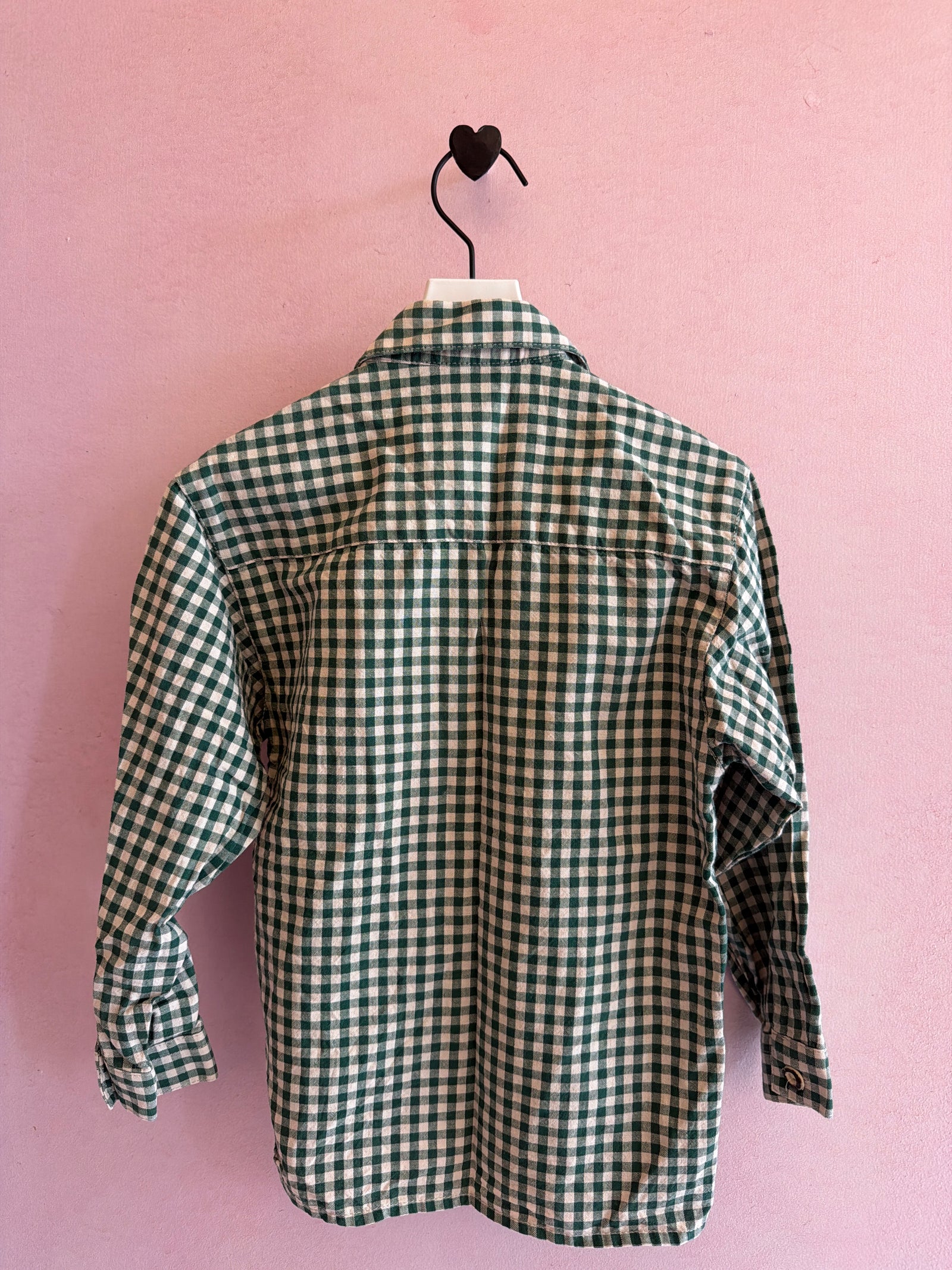 vintage st. peter trachten Green Check Floral Shirt / 6
