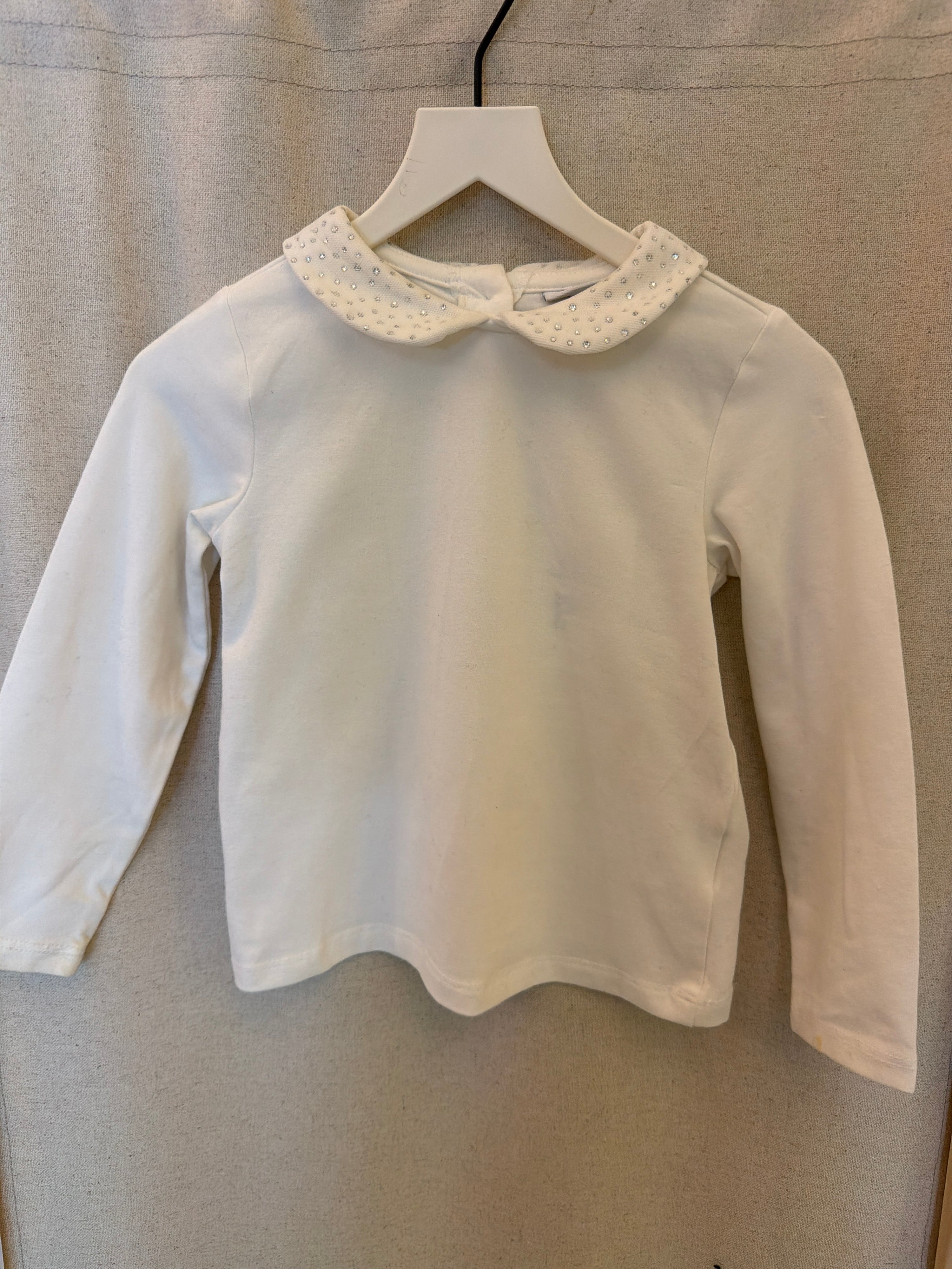 fagottino White Sparkle Blouse / 18 months