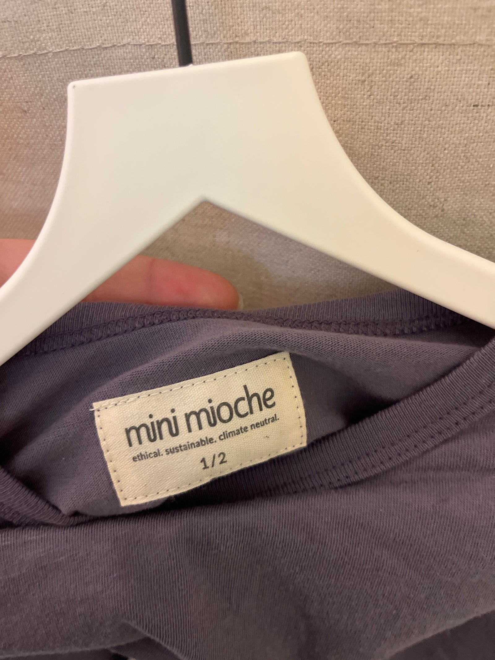 NWTs mini mioche vintage plum cloud 100% organic cotton Long Sleeve Shirt / 1-2 Years