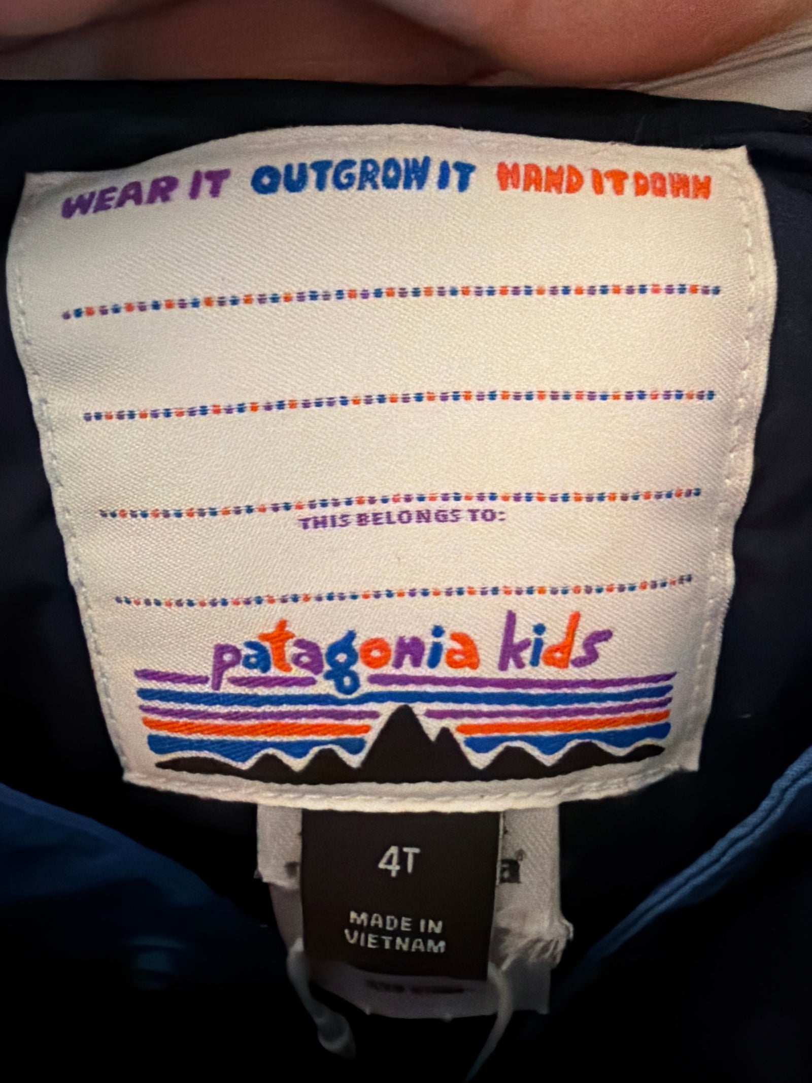 Patagonia Light Blue Bib / 4T