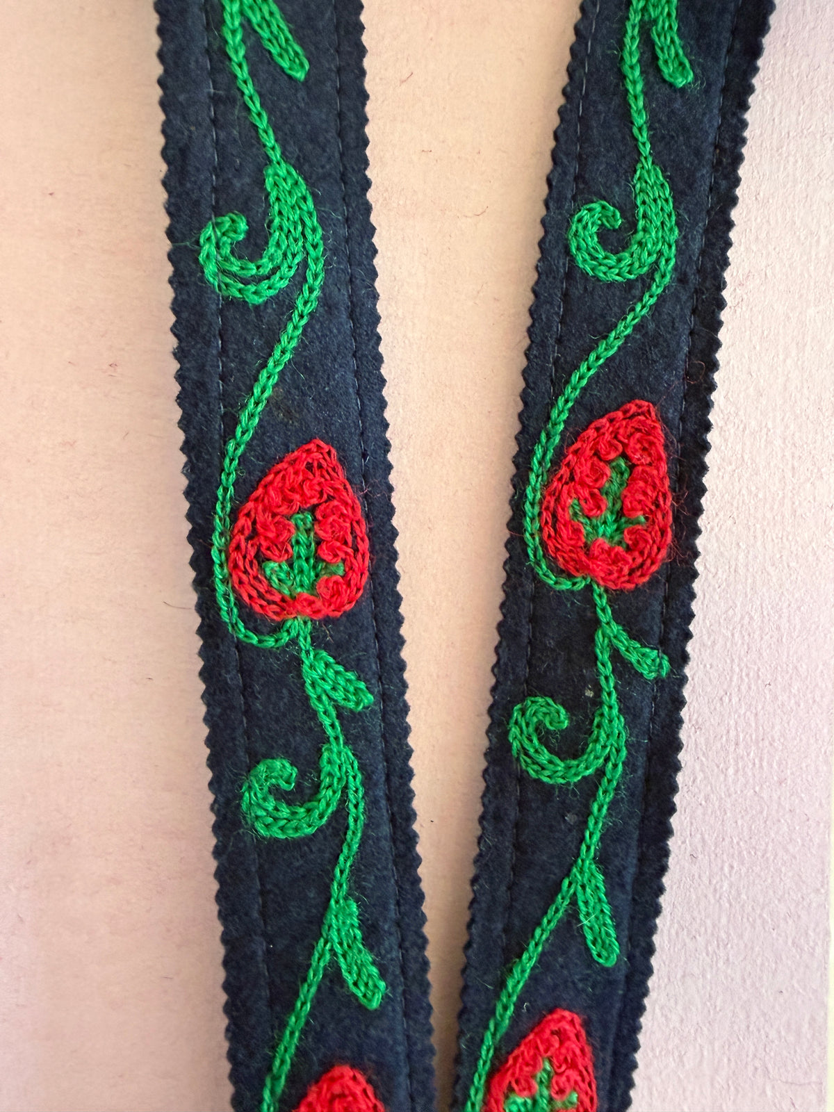 vintage handmade suspenders