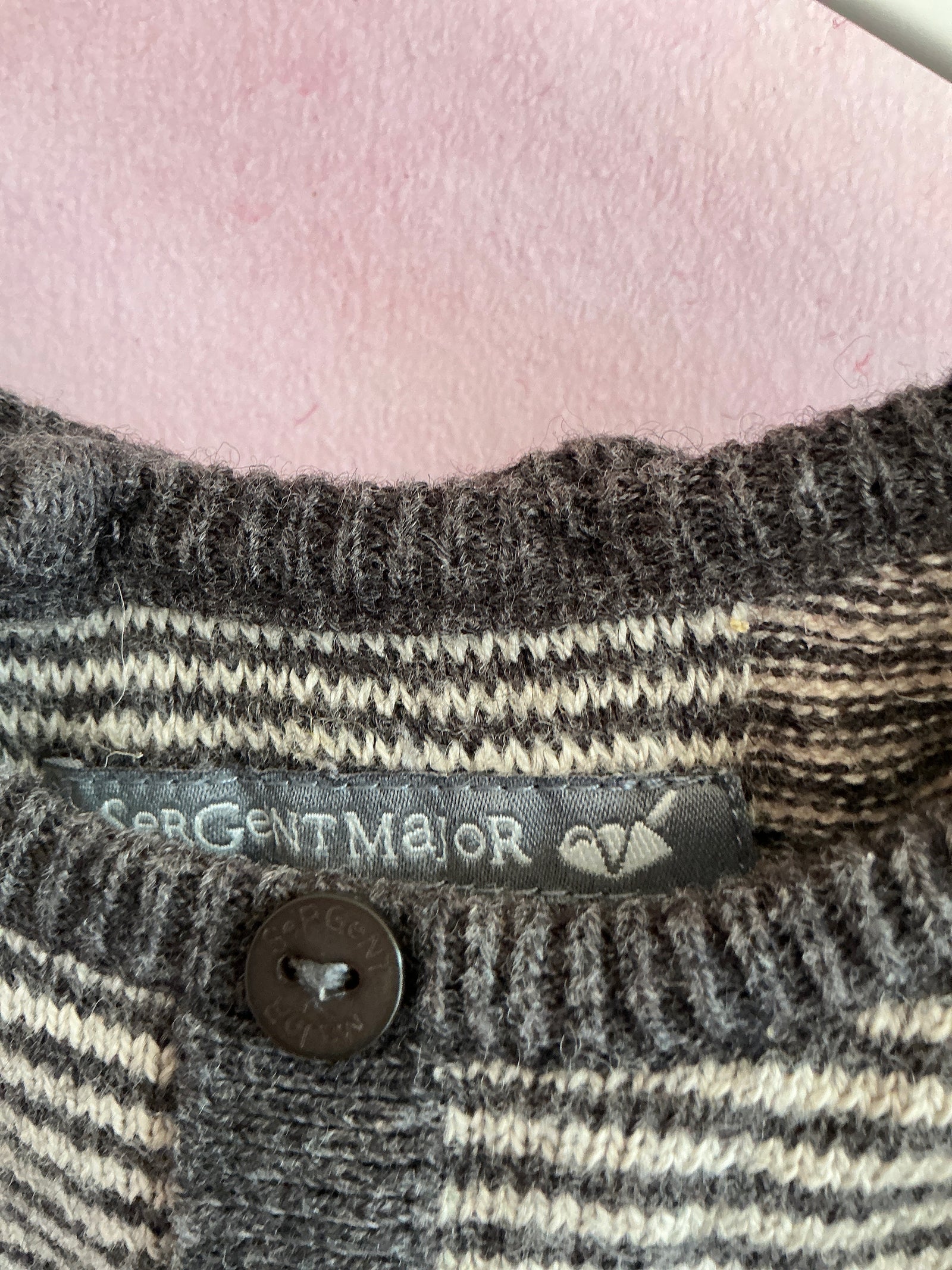 Sergent Major Black and white Sweater / 6-9 months