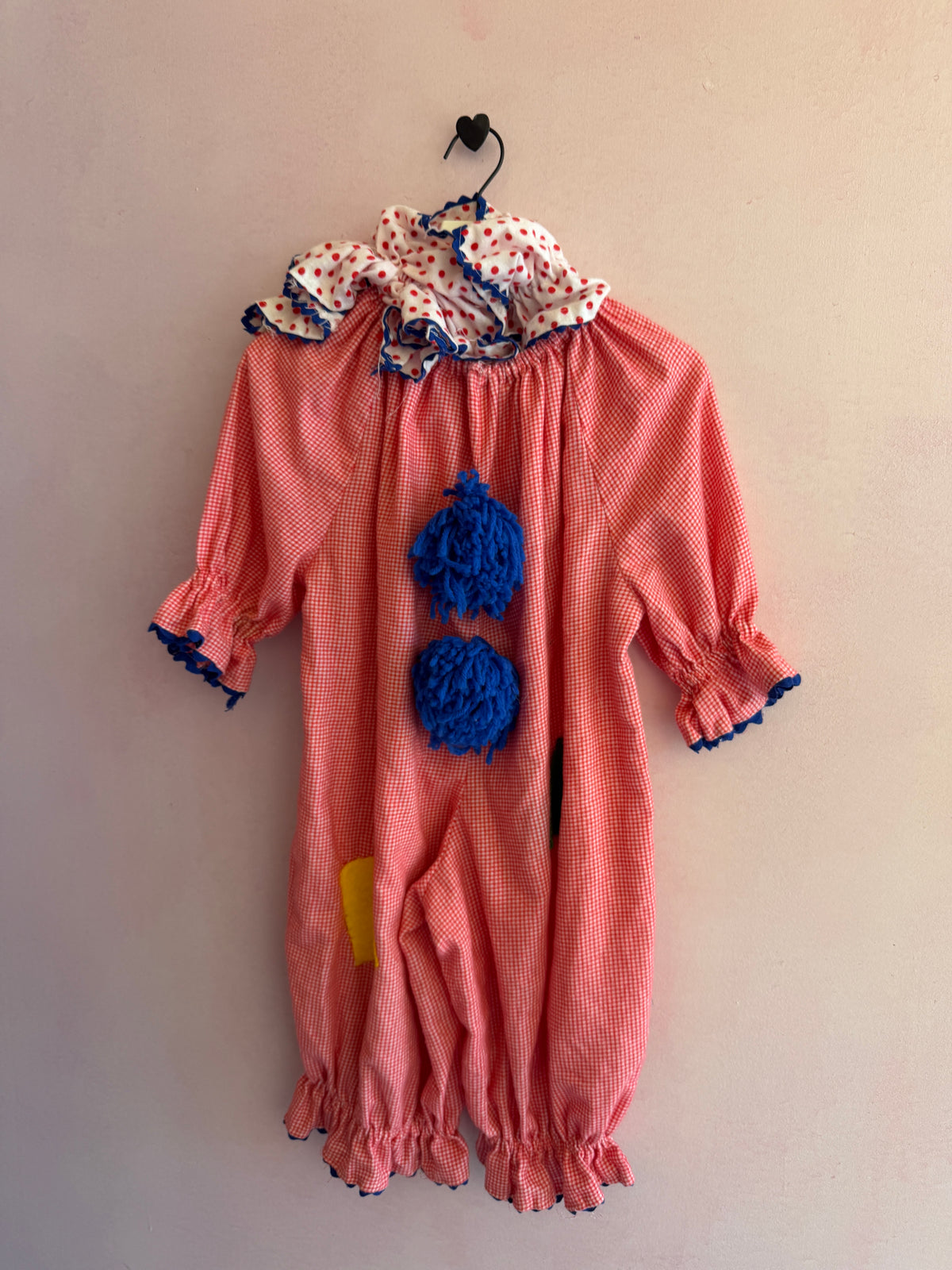 vintage handmade Clown Costume & collar / 4-6
