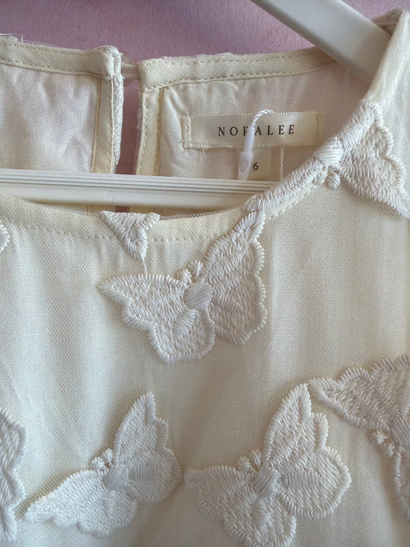 Noralee Cream with Butterfly Applique Gown / 6