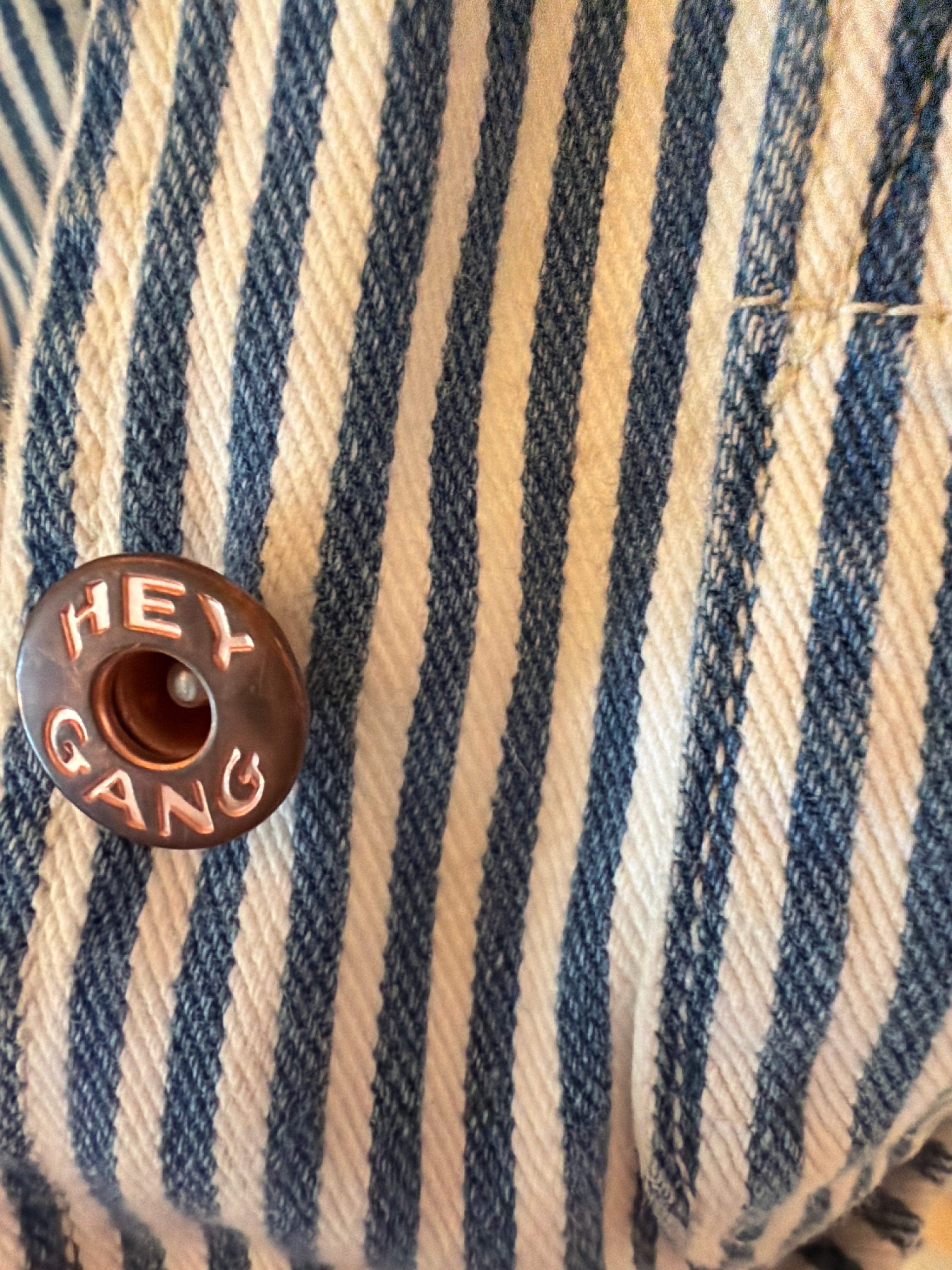 Hey Gang Barn Coat Railroad Stripe / 4-5 years