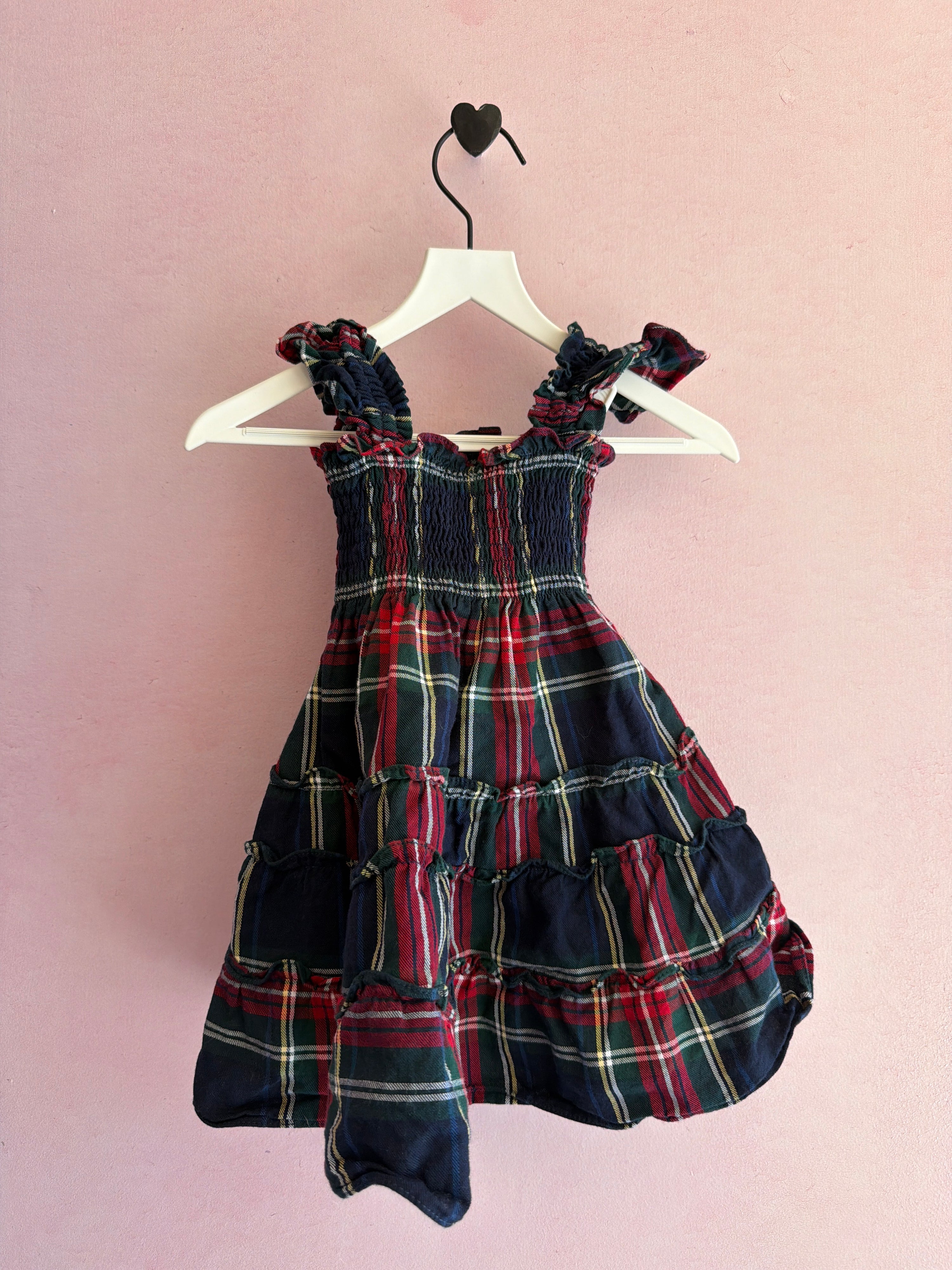 Hill House Home The Nap Dress Navy Plaid Bloomer Set / 2 years