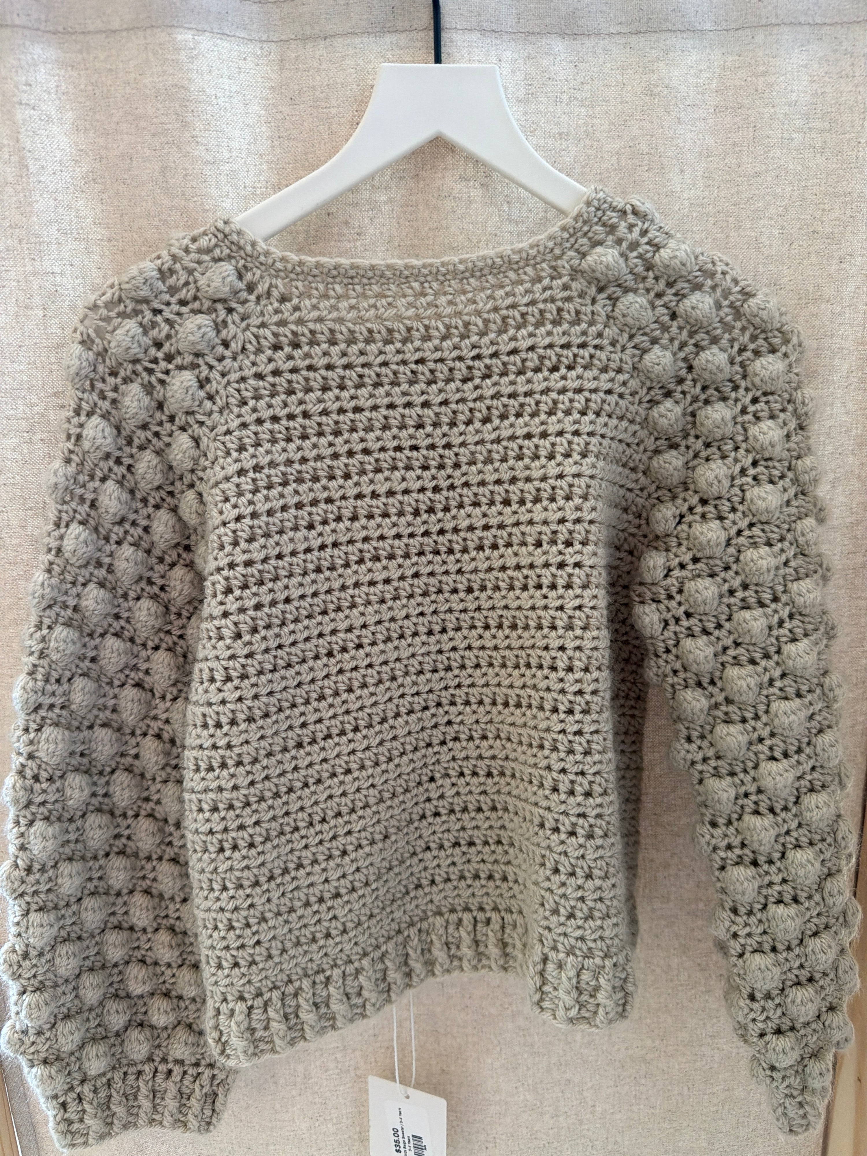 Three Little Birds Beige Sweater / 3-4 Years