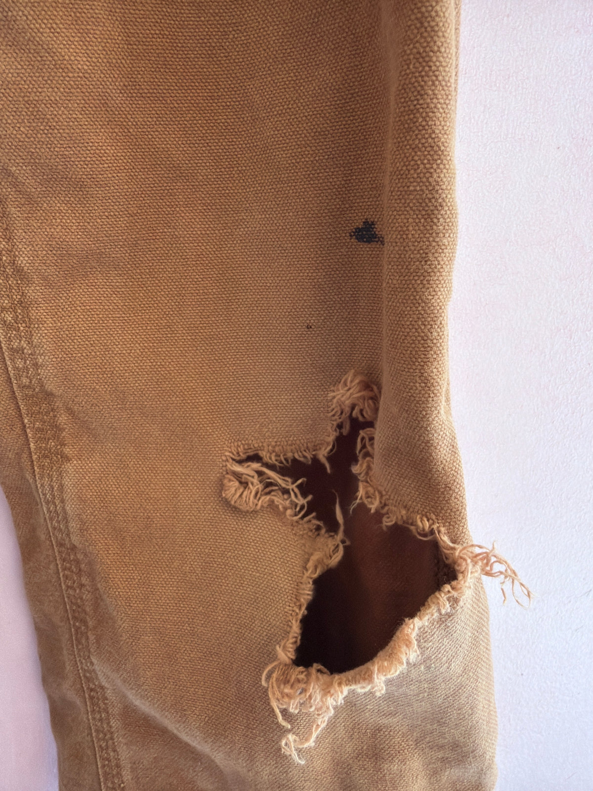 Creative Carhartt Carpenter Workwear Pants with Vintage Sail Adornment / 5