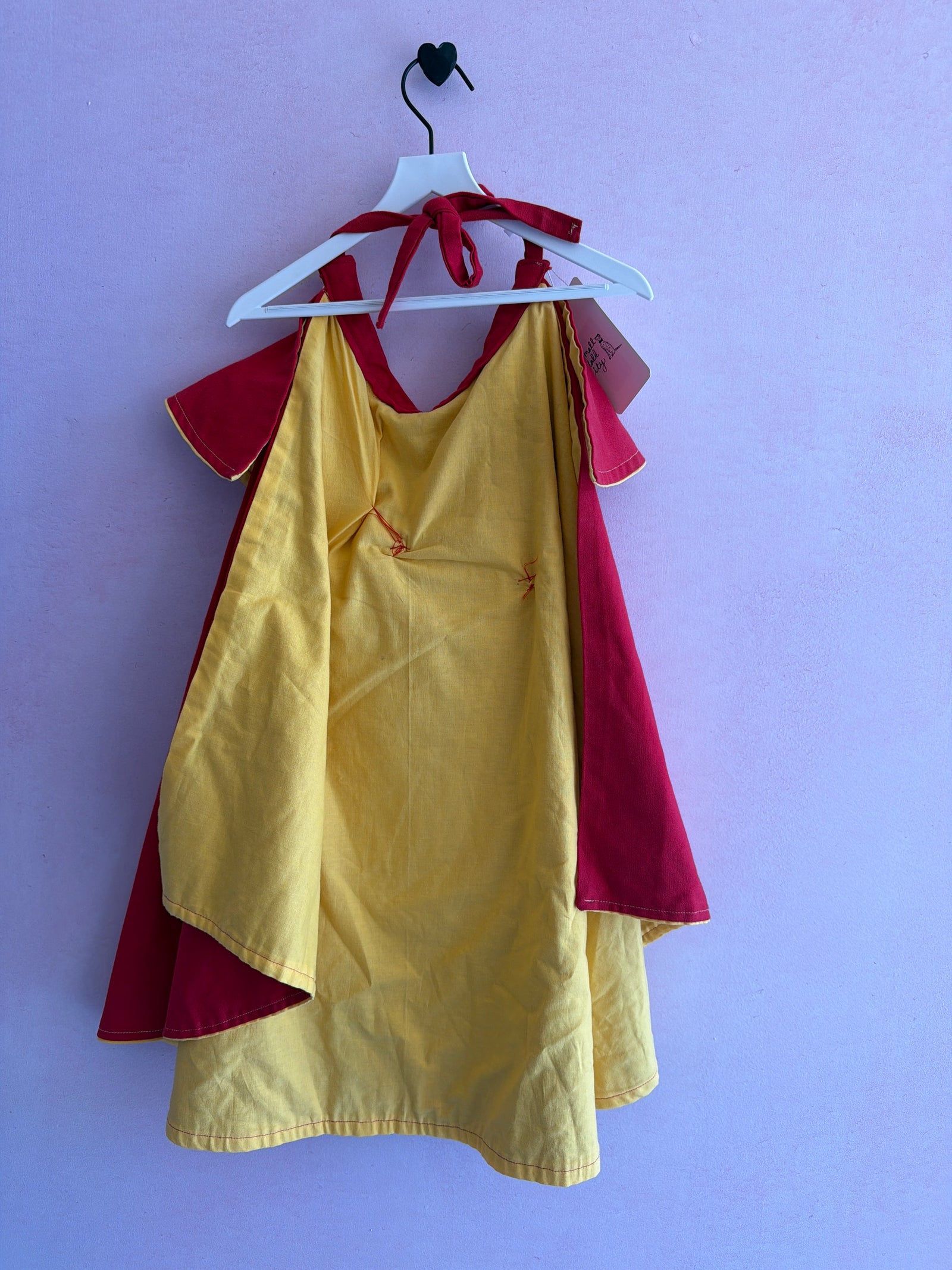 vintage homemade Medieval Cape / Youth Medium
