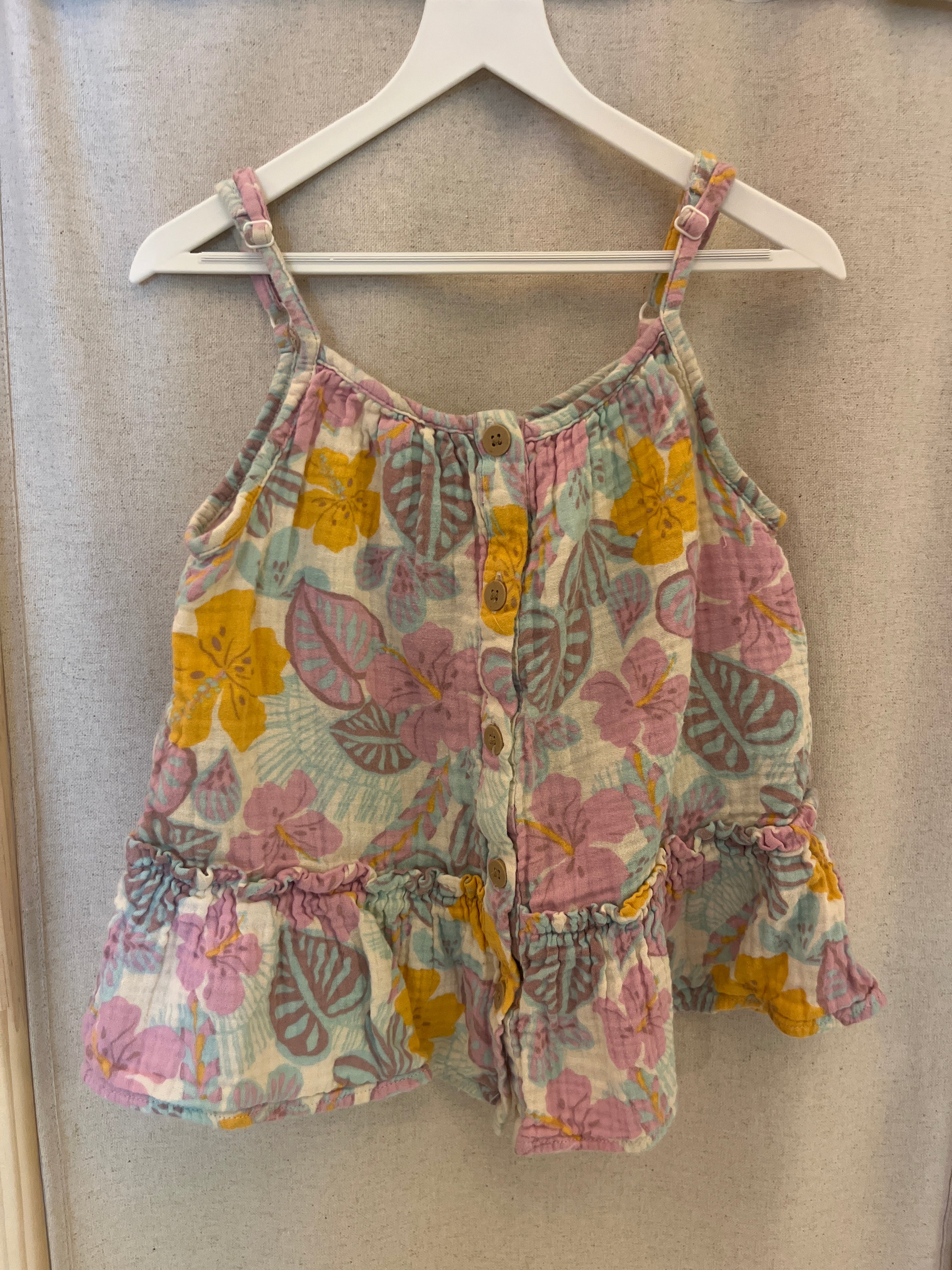 Cat & Jack tropical floral Tank Top / 6