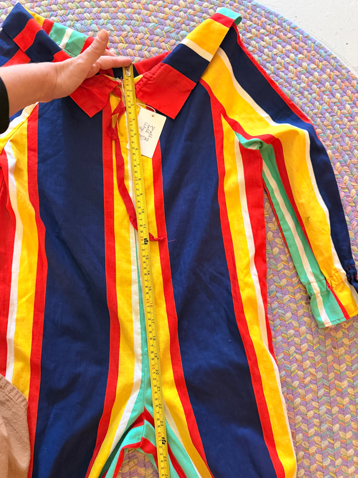 Kids Handmade Vintage Clown Costume / M
