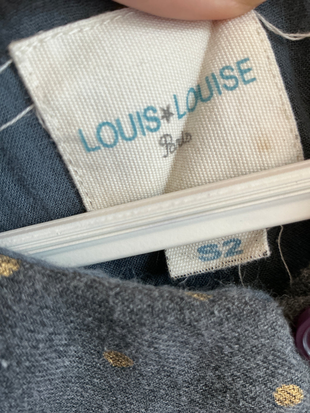 Louis Louise Gray with gold dots Vest / 2