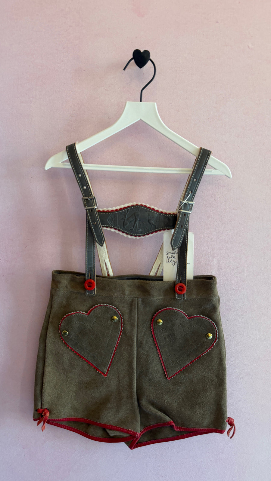 vintage Heart Lederhosen / Youth Small