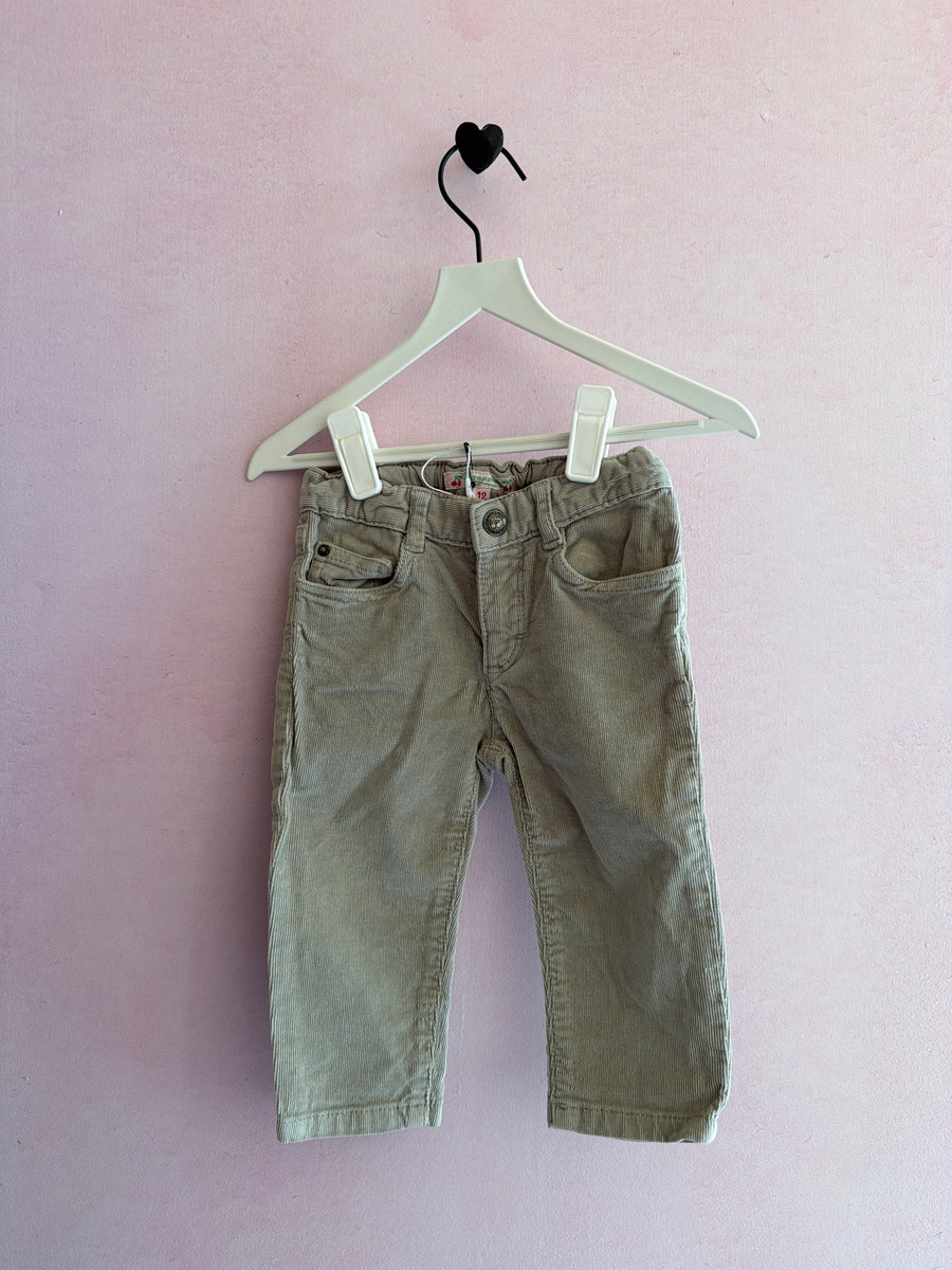 Bonpoint Smoky Ash Corduroy Pants / 12 months