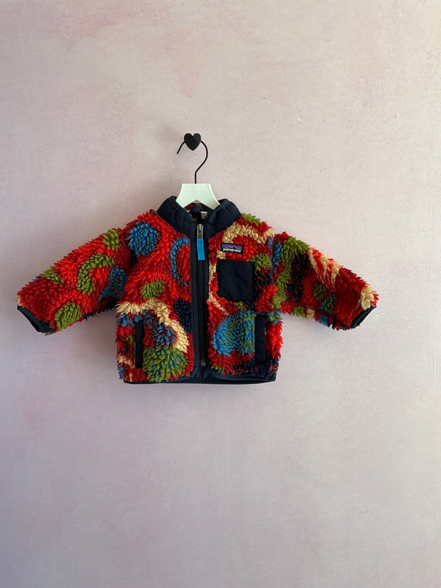 Patagonia Baby Retro-X® Fleece Jacket - River River: Amanita Red Fleece / 3-6 months