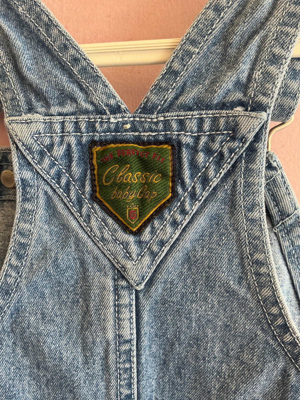 vintage baby gap overall shorts  / 6-12 months
