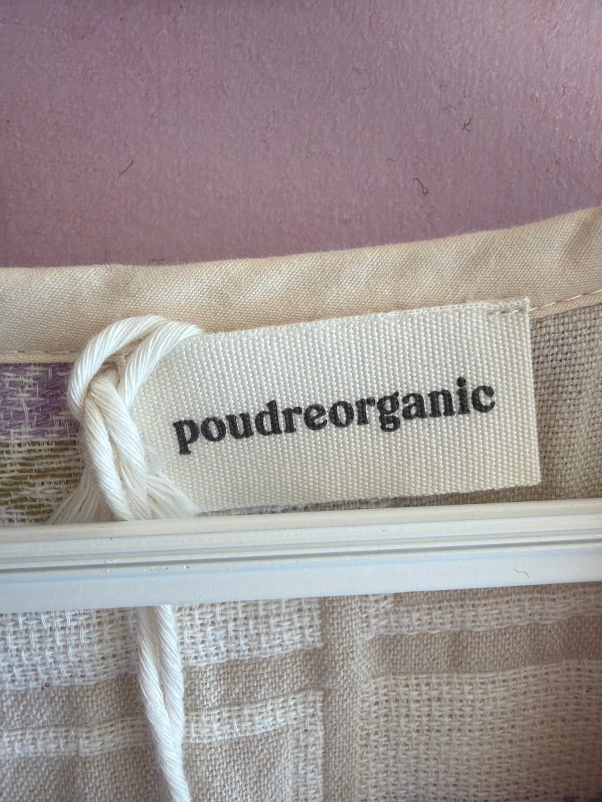 NWT Poudre Organic Cream Quilted Vest with Lavender Embroidery / 4